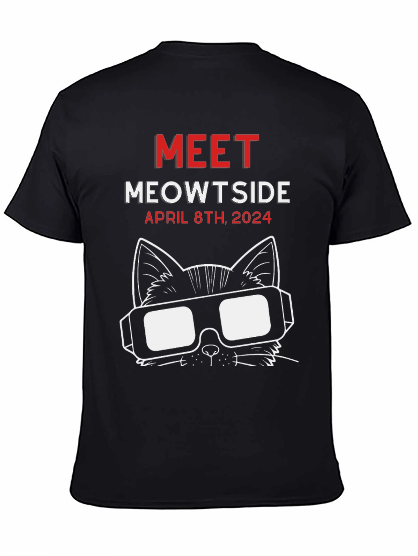 Meowtside Cat T-Shirt - April 8th 2024