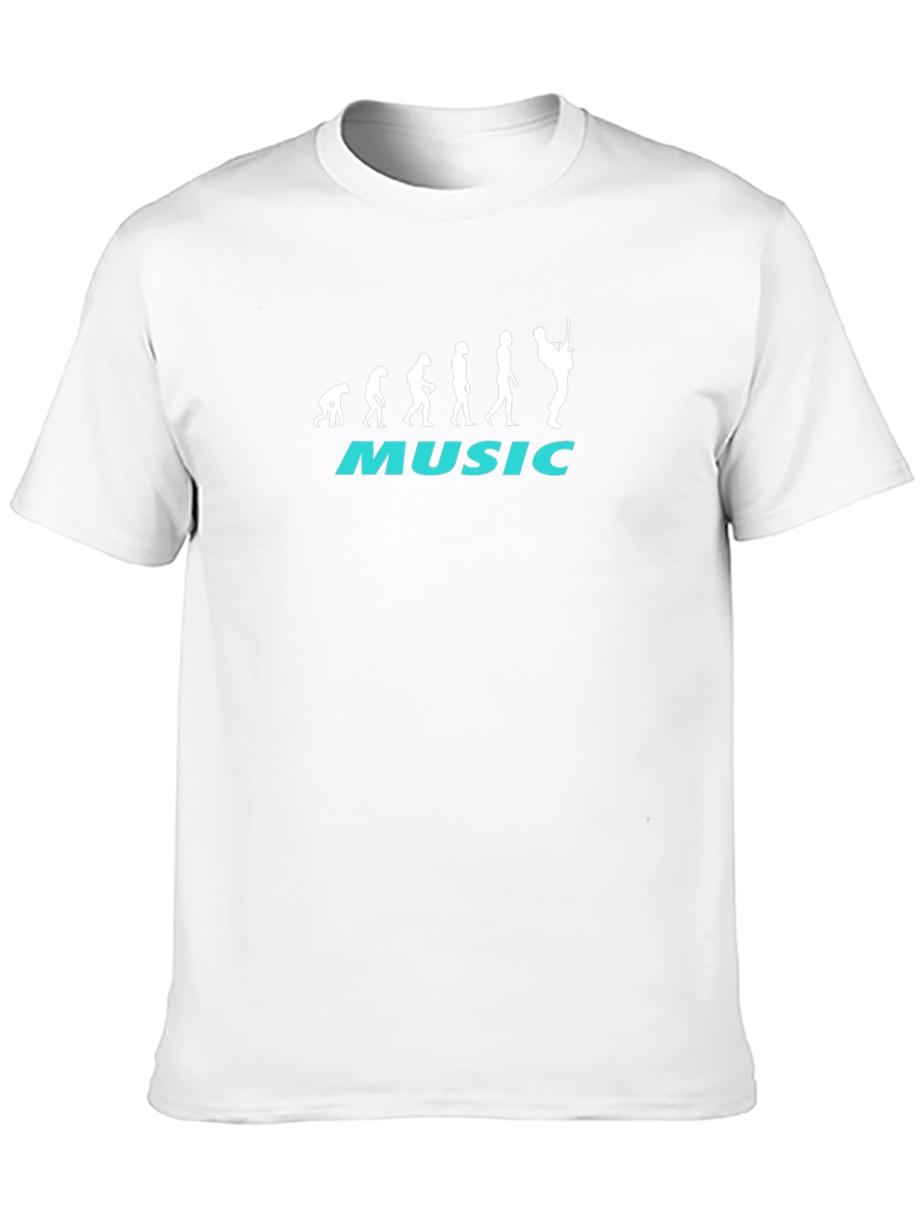 Music Evolution Graphic T-Shirt - Black