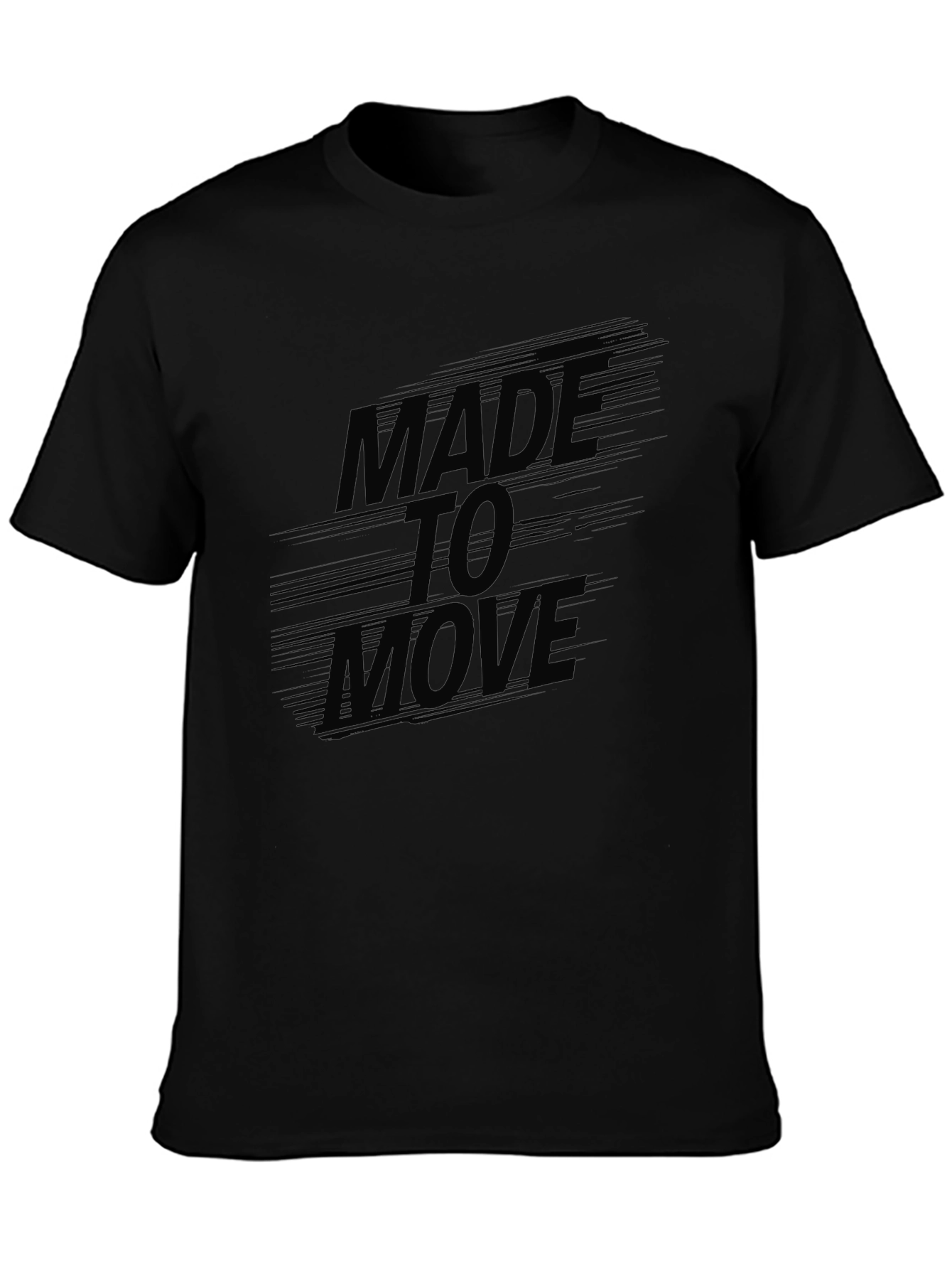 Made to Move Black Graphic Tee