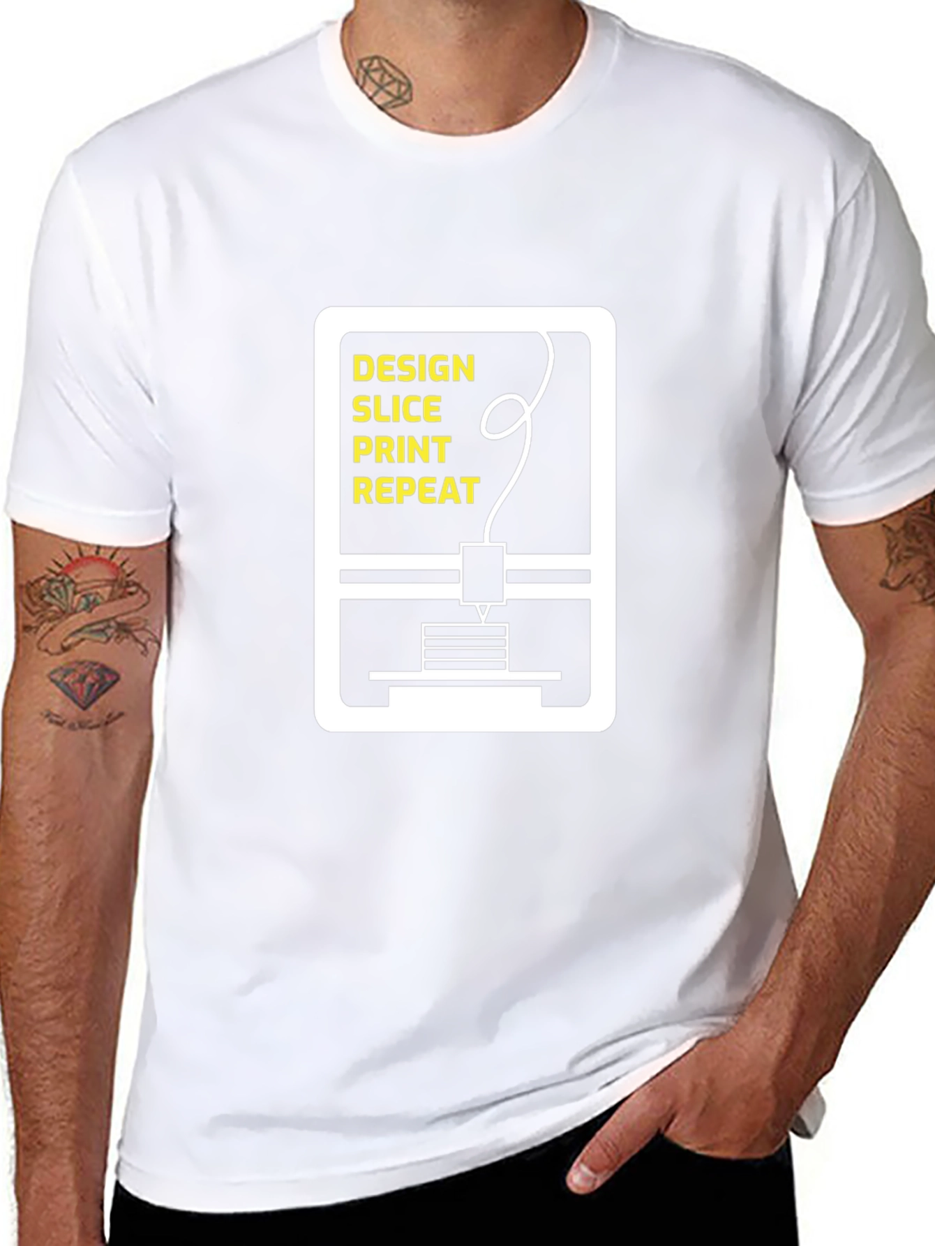 Design Slice Print Repeat T-Shirt