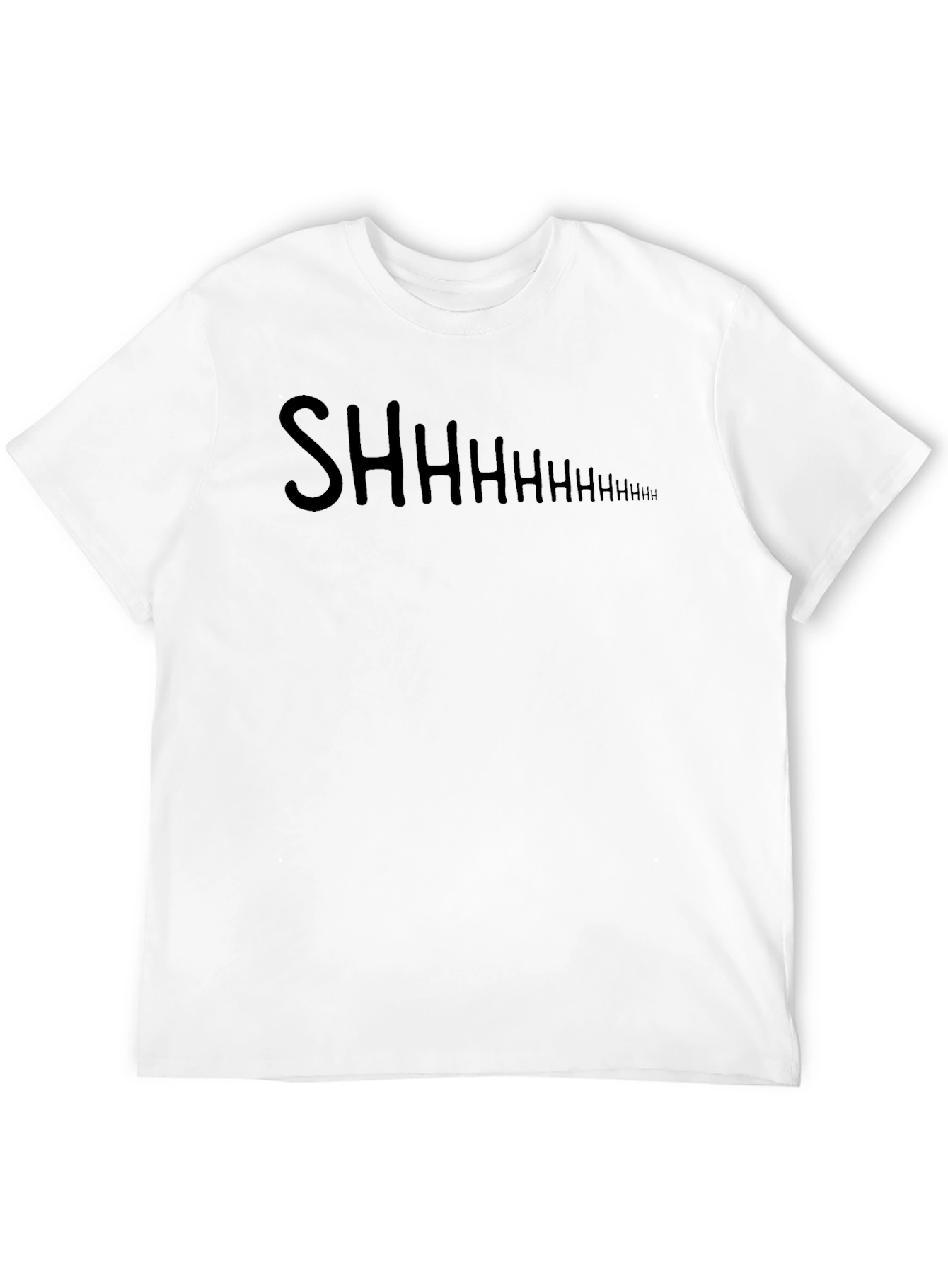 Shhhhhhh Black Graphic Tee Shirt