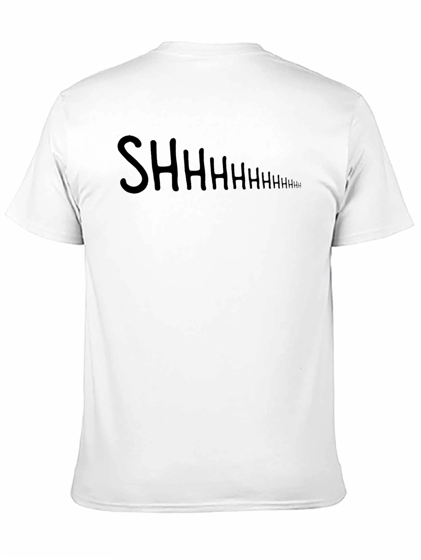 Shhhhhhh Black Graphic Tee Shirt