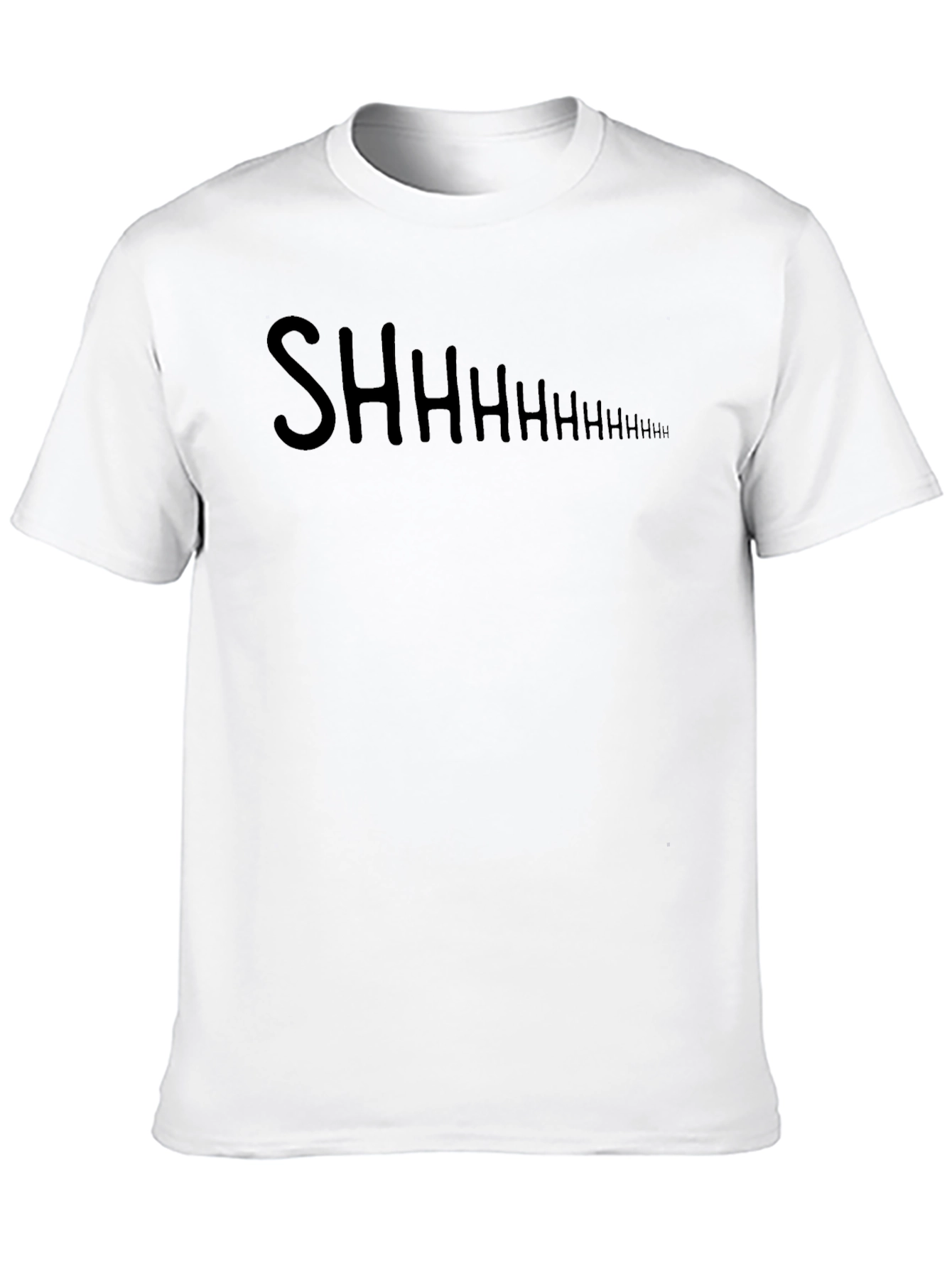 Shhhhhhh Black Graphic Tee Shirt