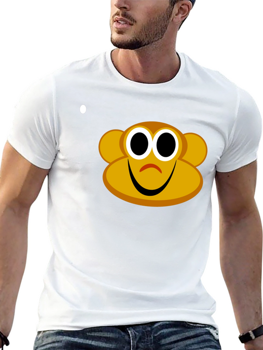 Monkey Graphic Tee - Black Cotton Blend
