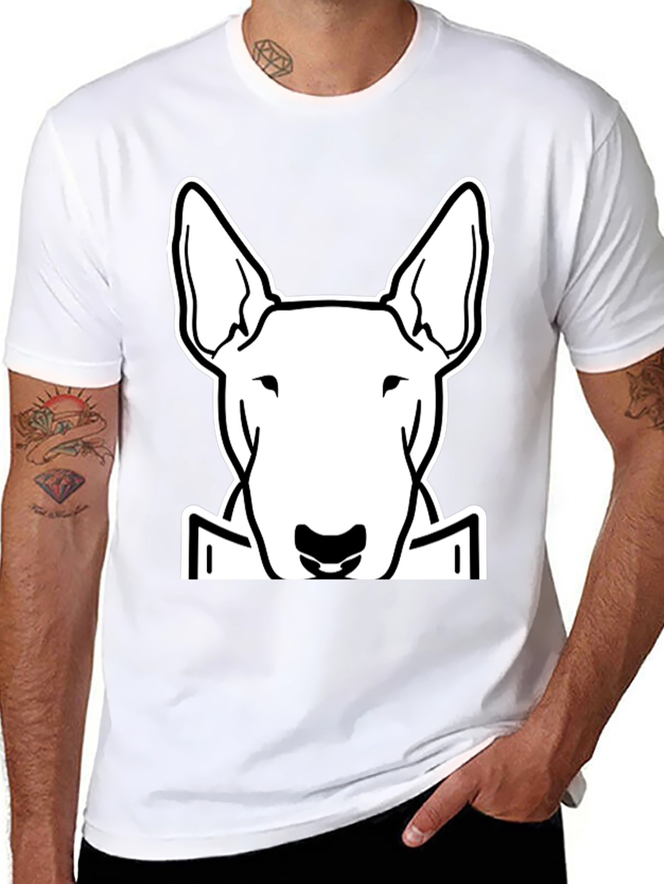 Bull Terrier Dog Graphic T-Shirt