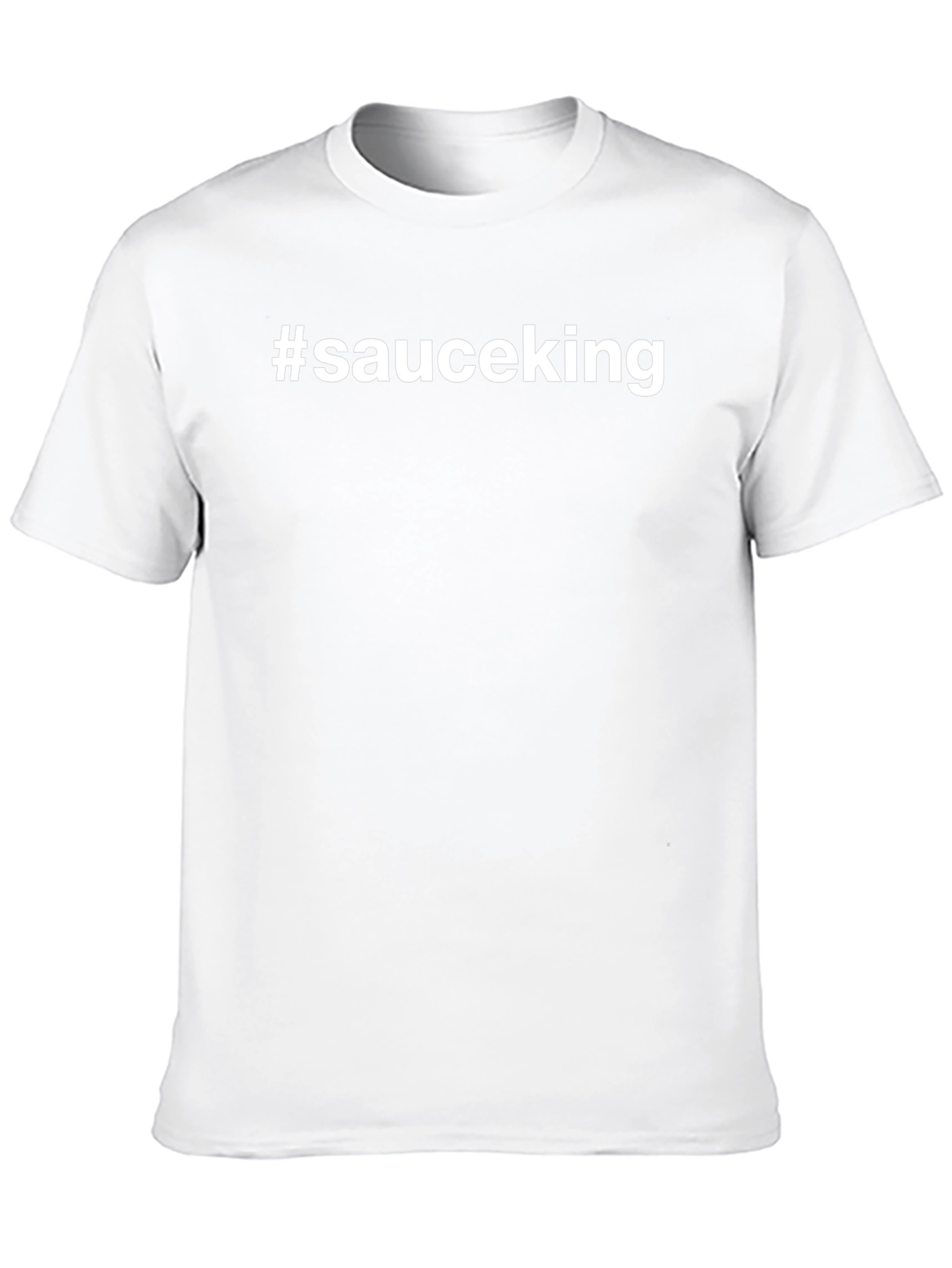 #sauceking Black Crew Neck T-Shirt
