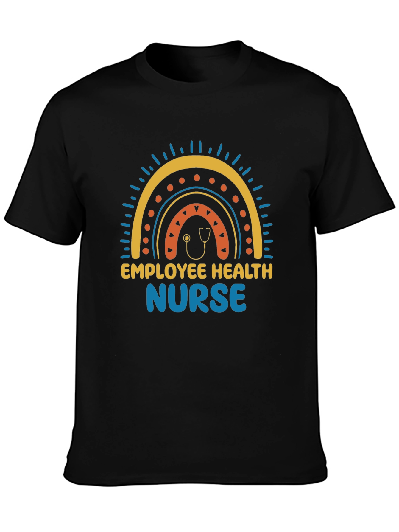 Employee Health Nurse Rainbow Graphic Tee