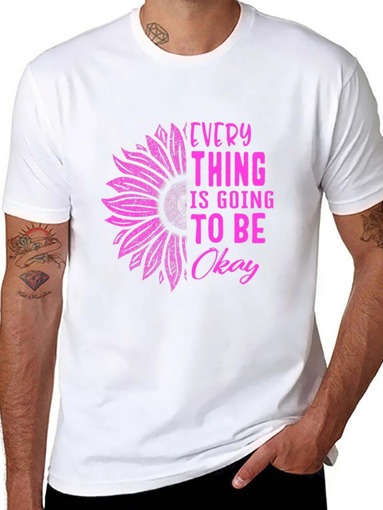 Everything is Going To Be Okay Sunflower T-Shirt