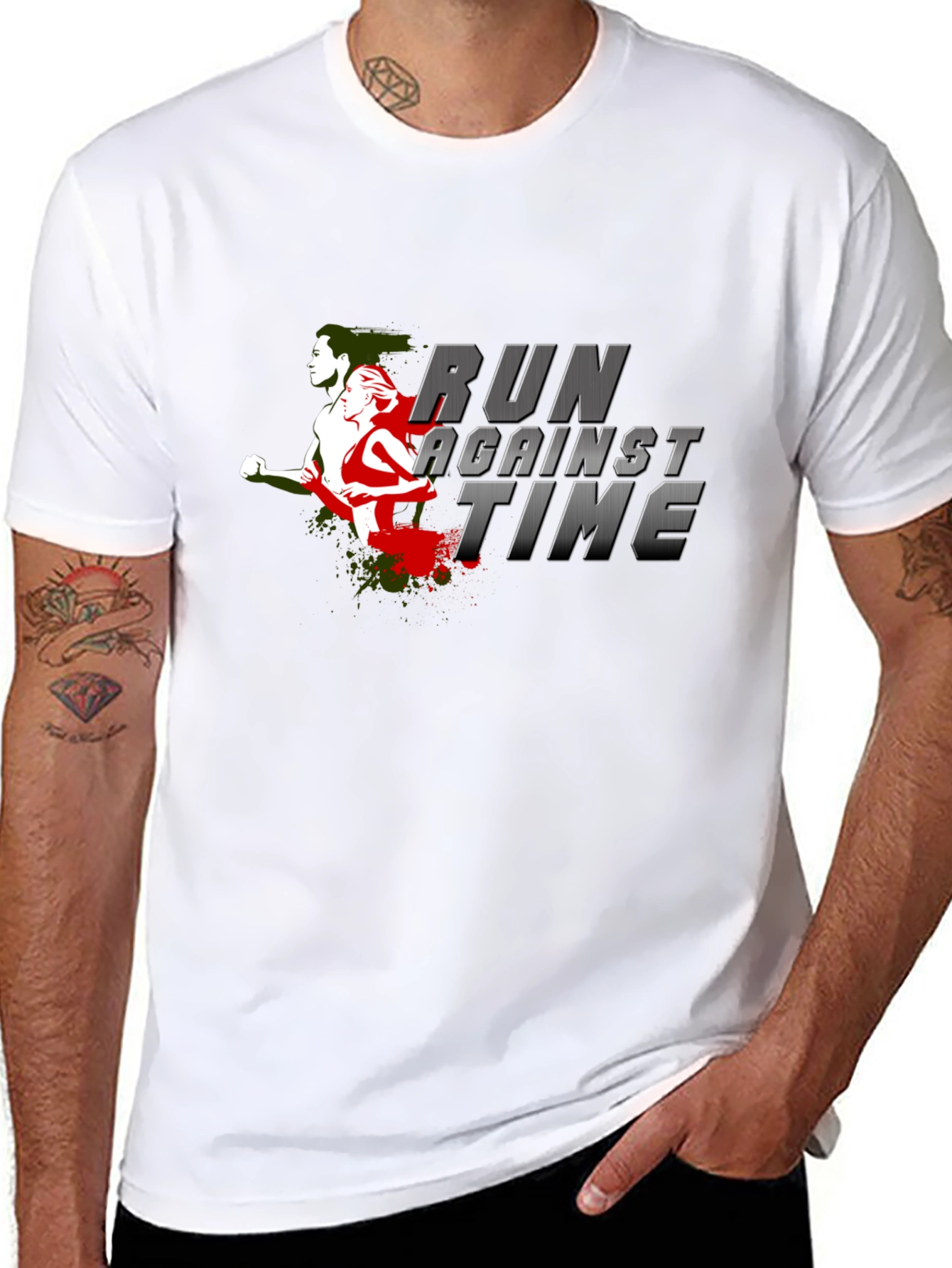 Run Against Time Graphic Tee