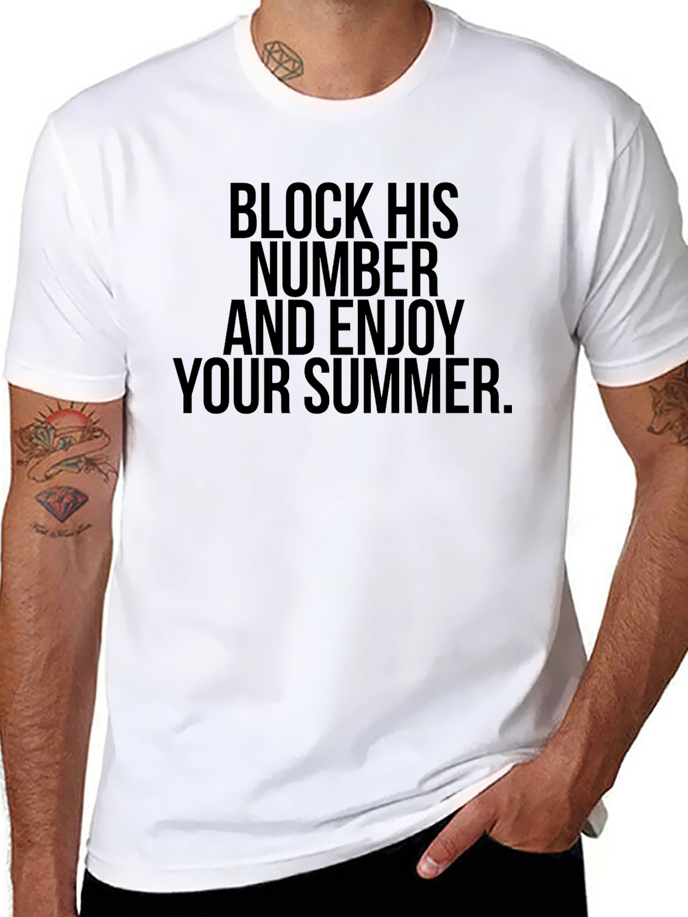 Block His Number Summer Tee