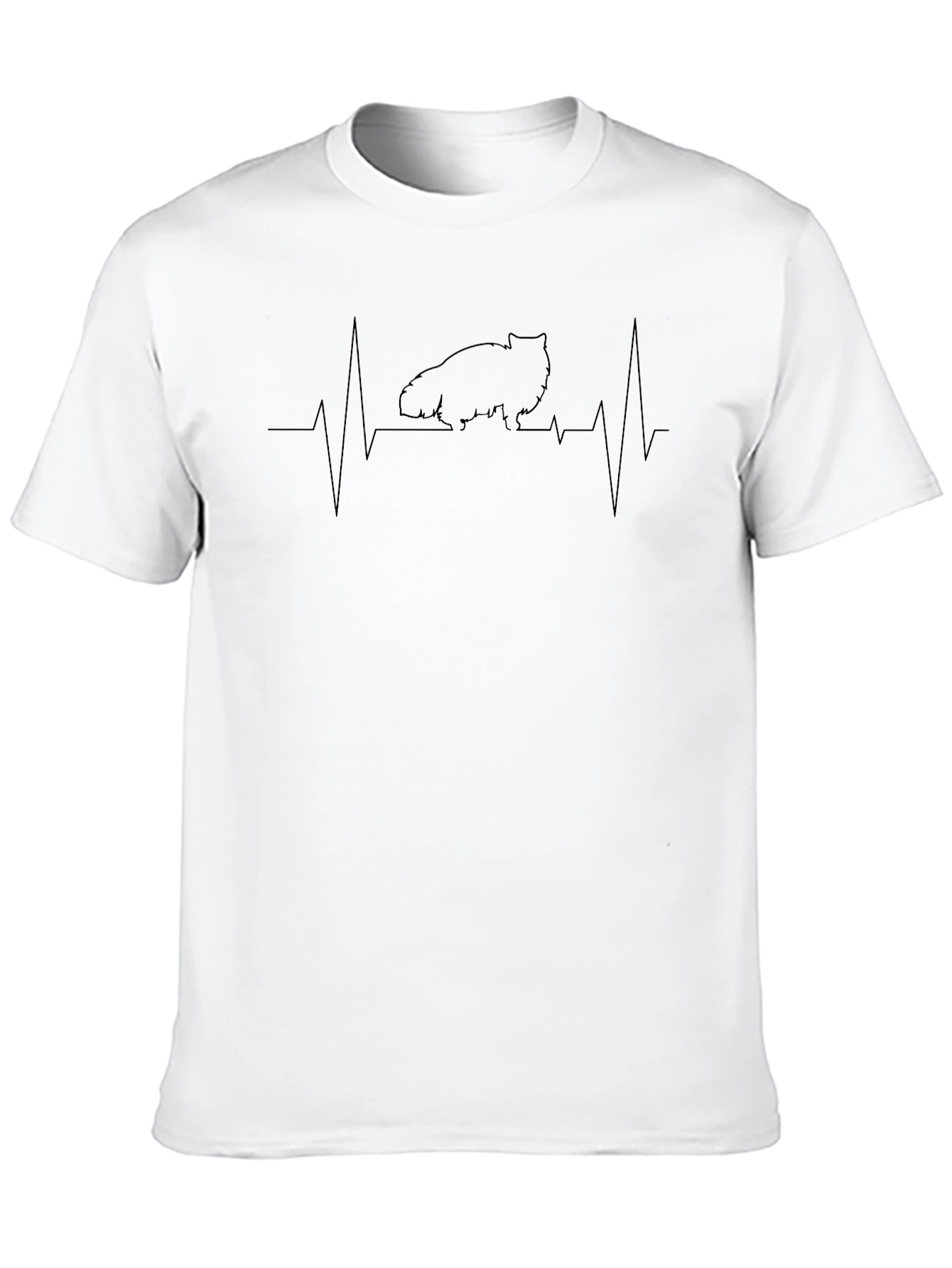Cat Heartbeat T-Shirt - Graphic Tee