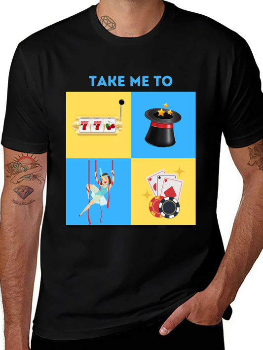 Casino Adventure Graphic Tee - Lucky Charm Shirt