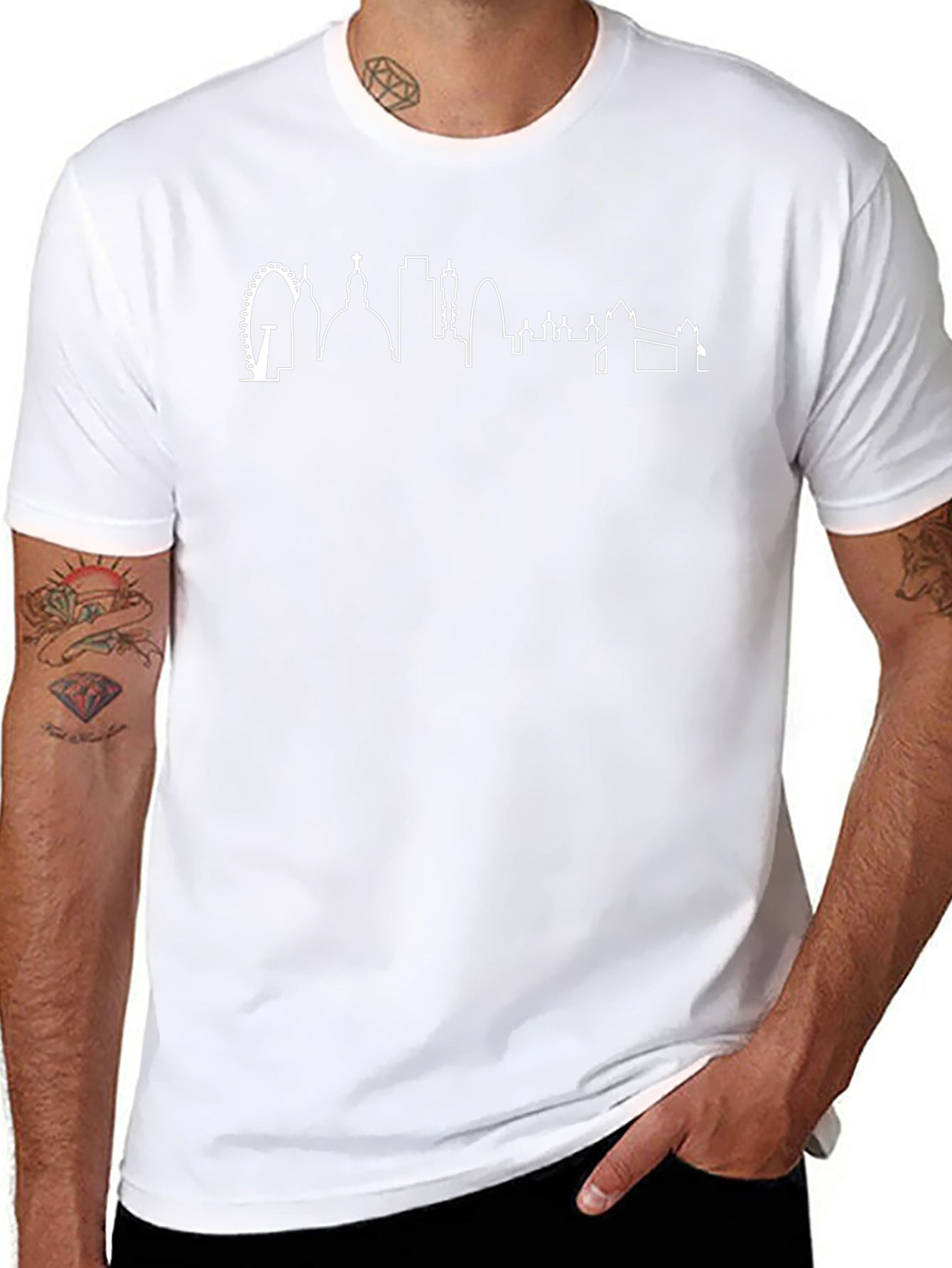 London Skyline Graphic Tee - Classic Black