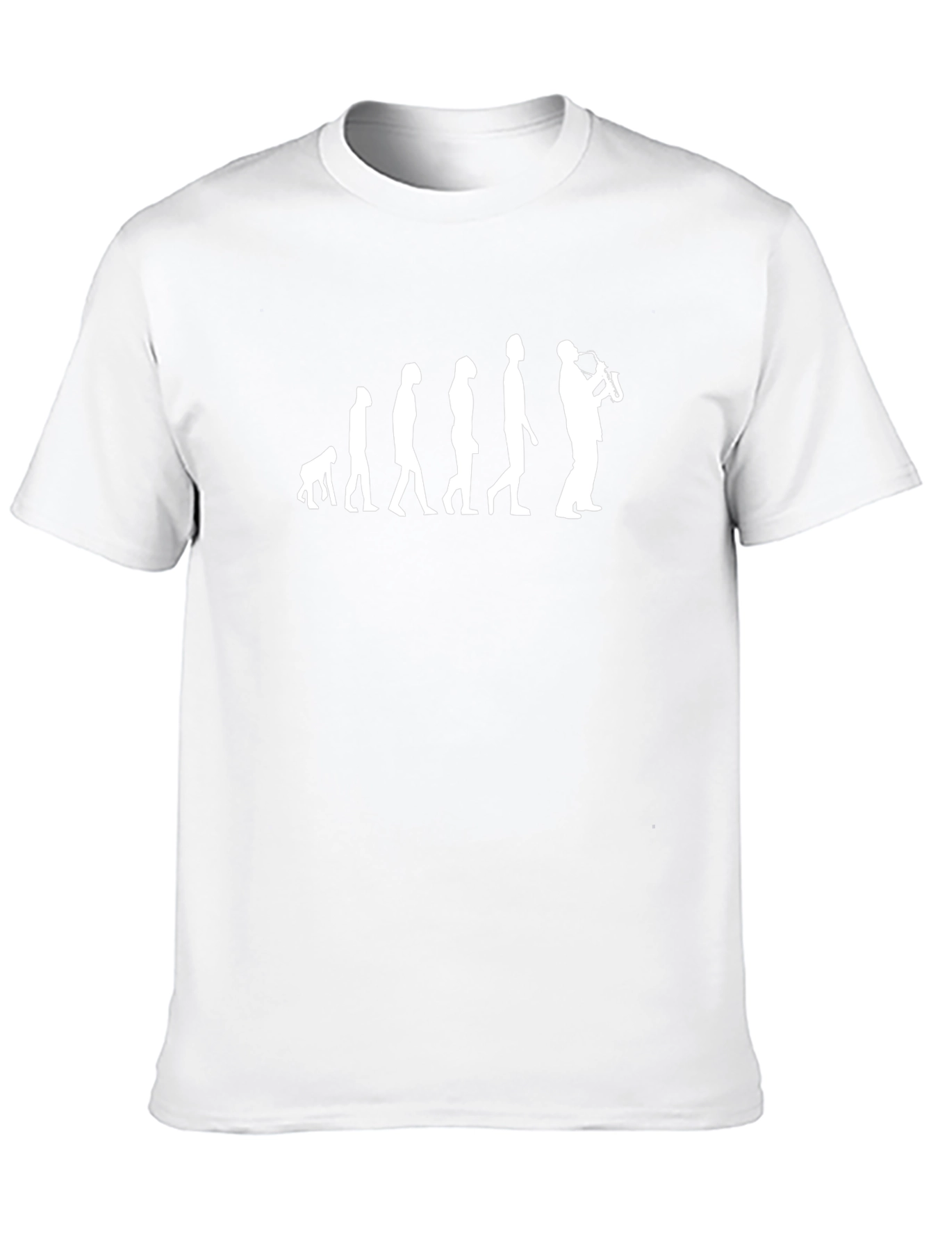 Evolution of Saxophone Player Black T-Shirt