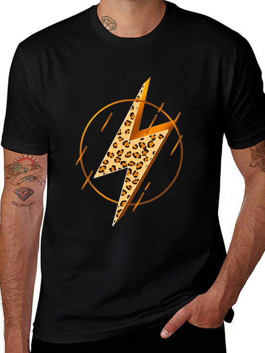 Leopard Lightning Bolt Graphic Tee