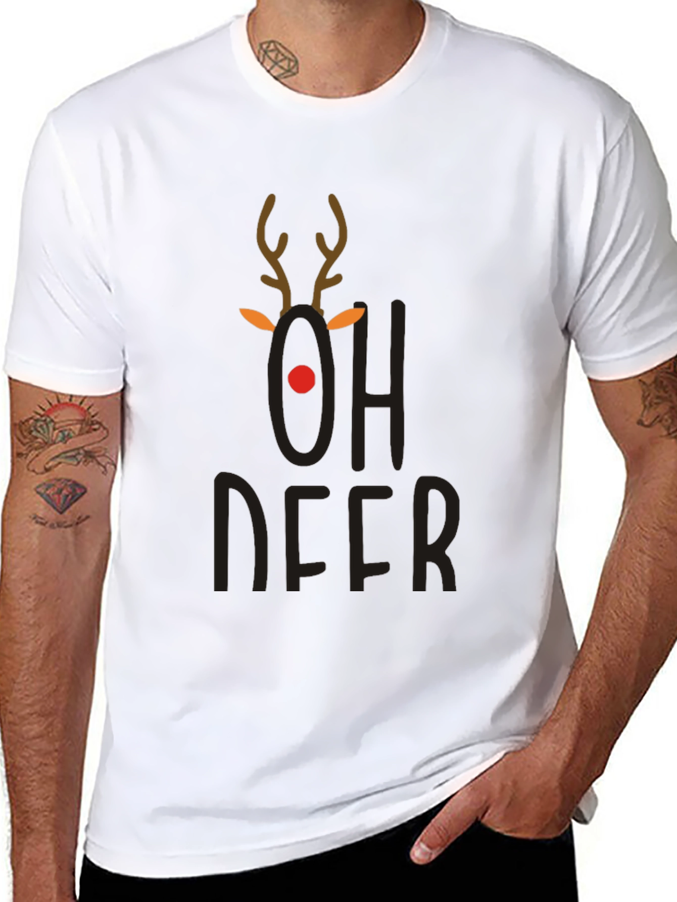 Oh Deer Christmas T-Shirt - Holiday Fun!