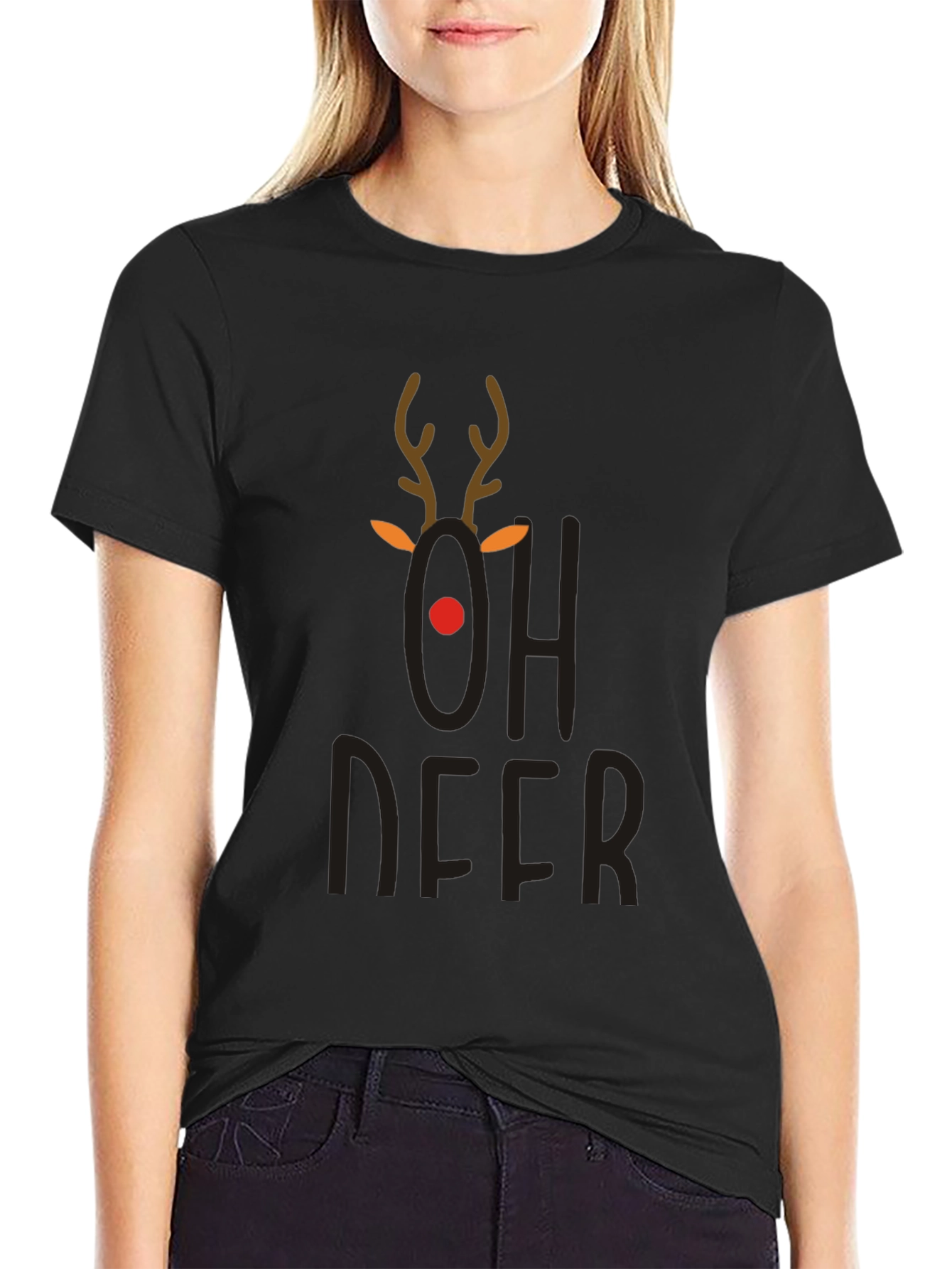 Oh Deer Christmas T-Shirt - Holiday Fun!