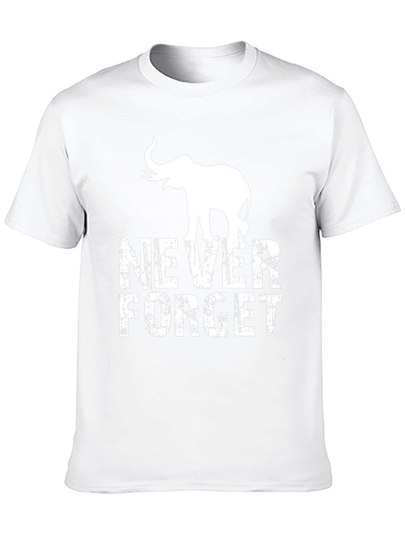Never Forget Elephant Graphic Tee - Black T-Shirt