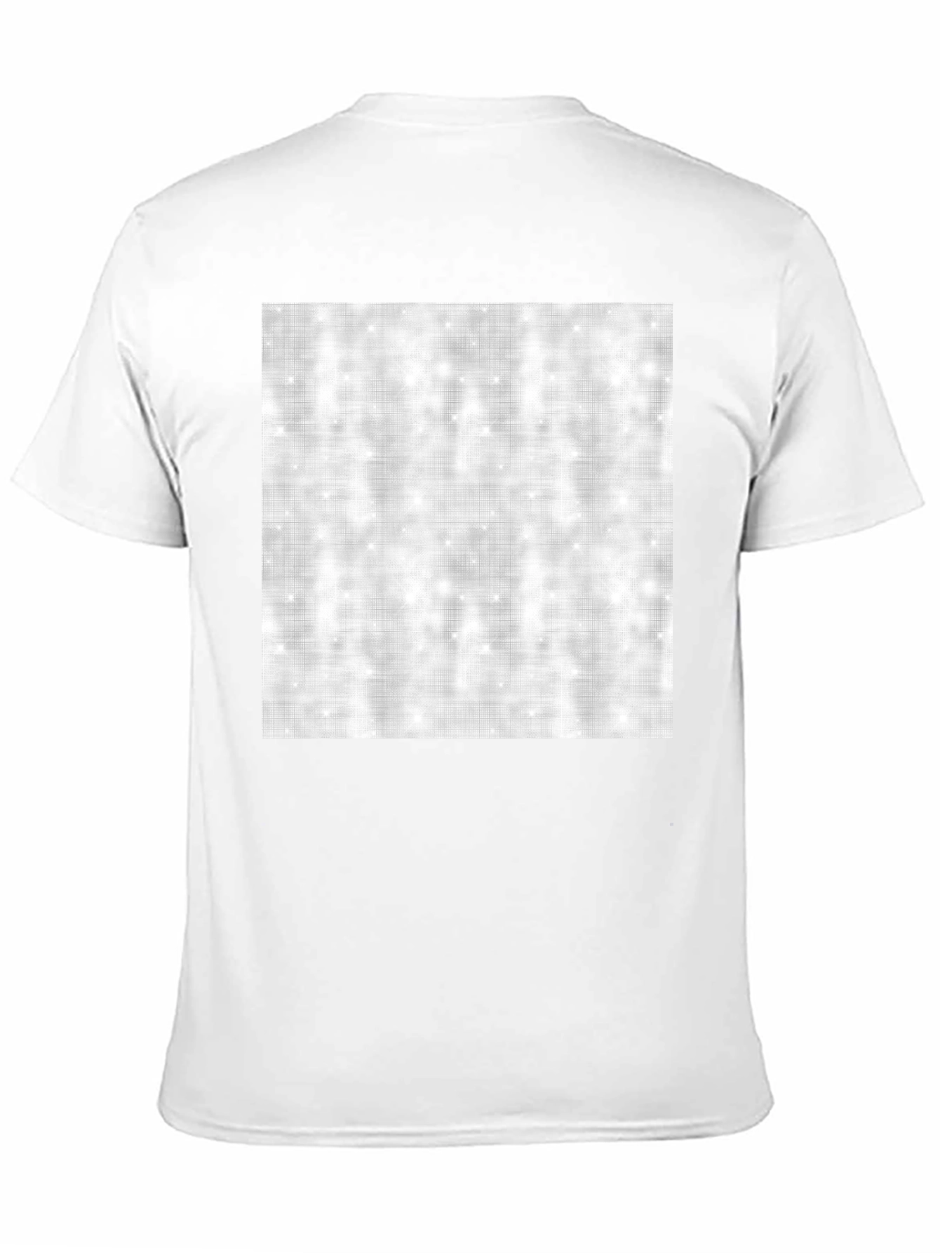 Mens Black T-Shirt with Abstract Square Design
