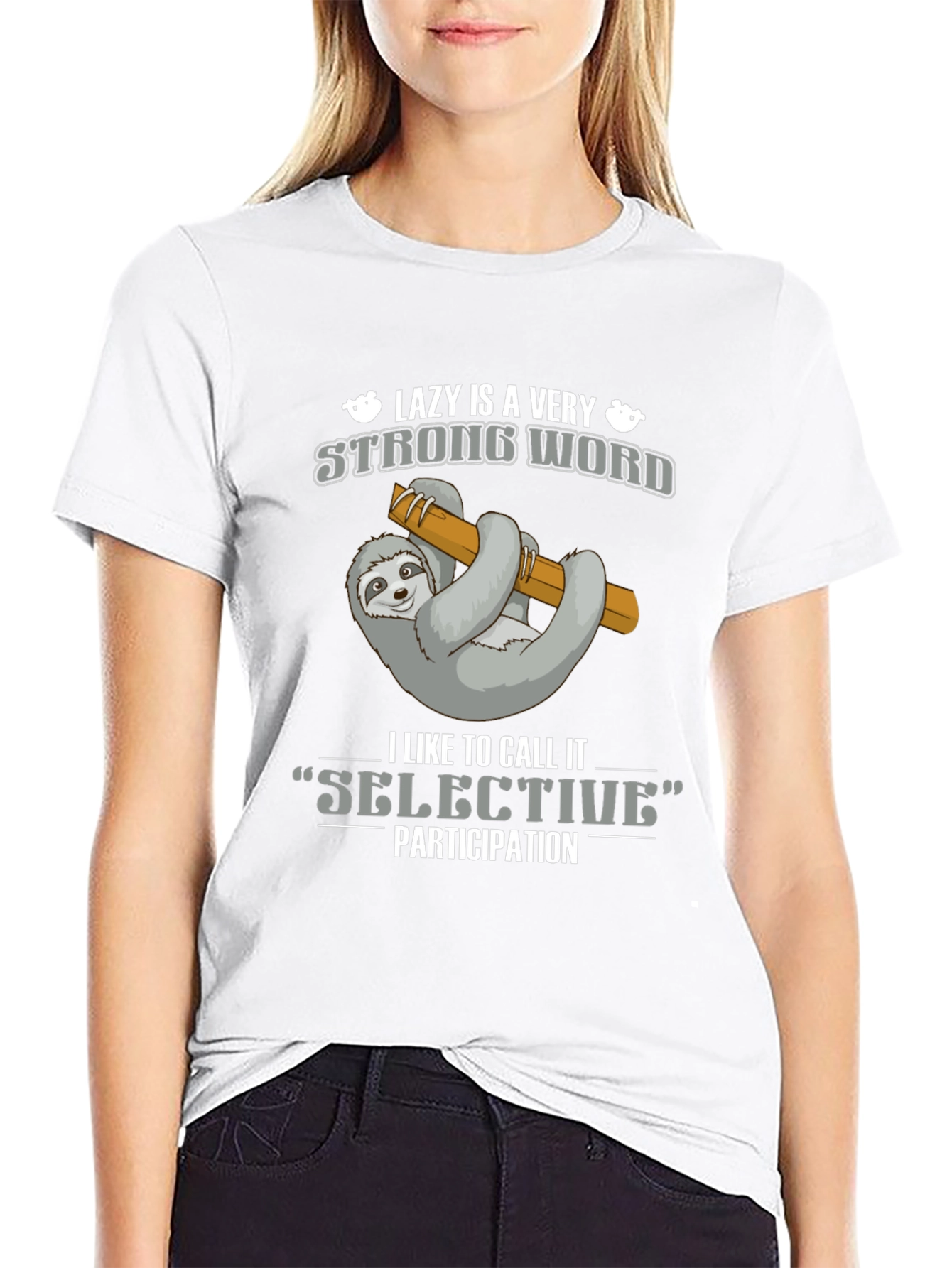 Lazy Sloth T-Shirt - Selective Participation Tee