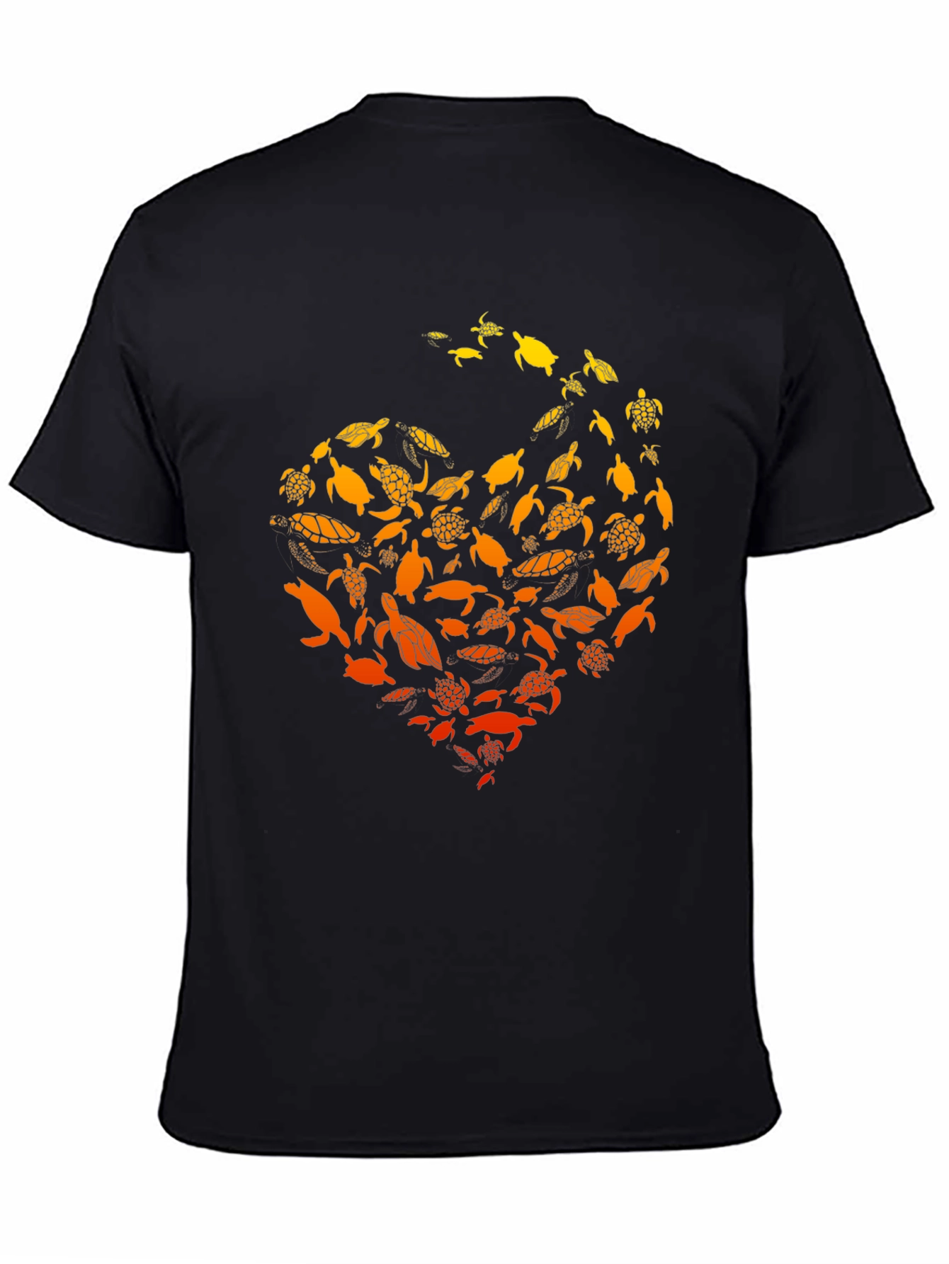 Turtle Love Graphic T-Shirt - Black