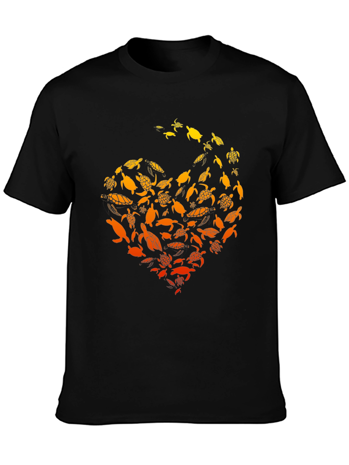 Turtle Love Graphic T-Shirt - Black