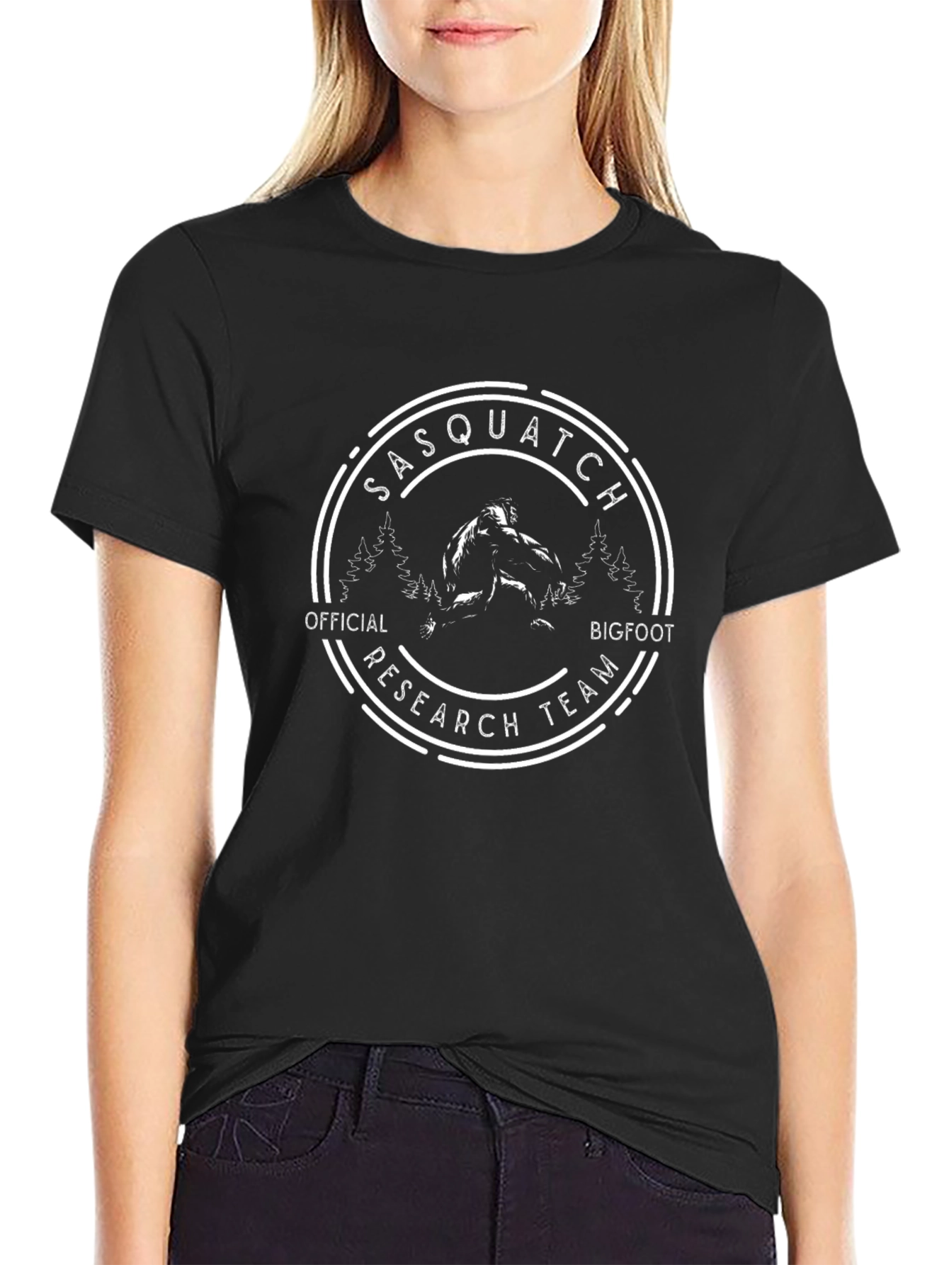 Sasquatch Research Team Black T-Shirt