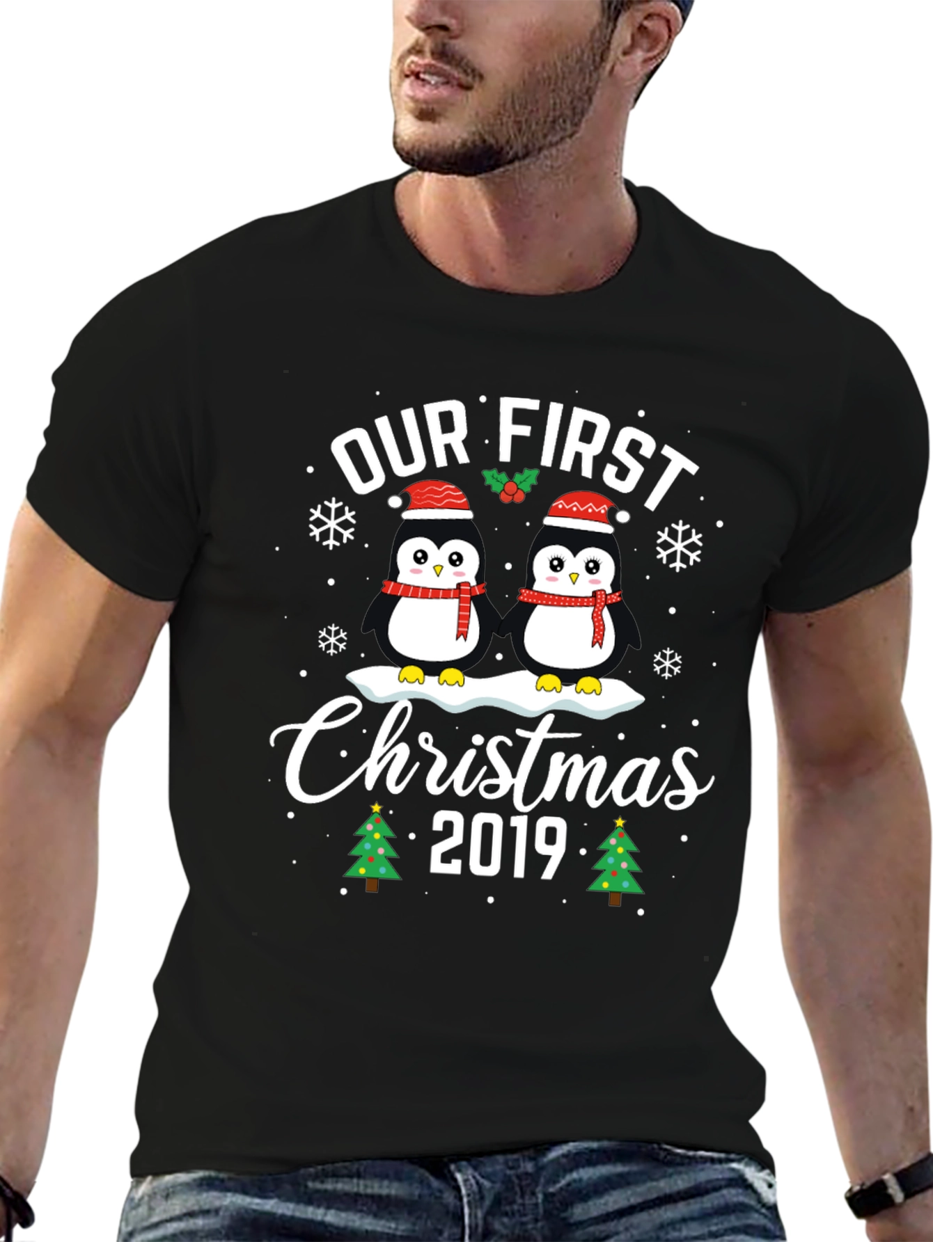 Our First Christmas 2019 Penguin T-Shirt