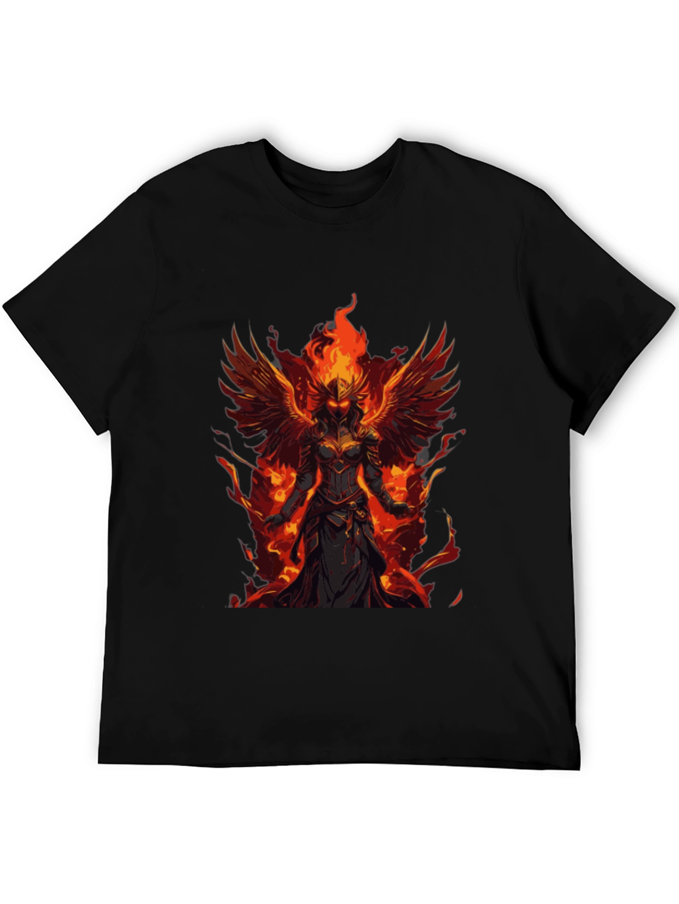 Phoenix Fire Warrior Graphic Tee - Black