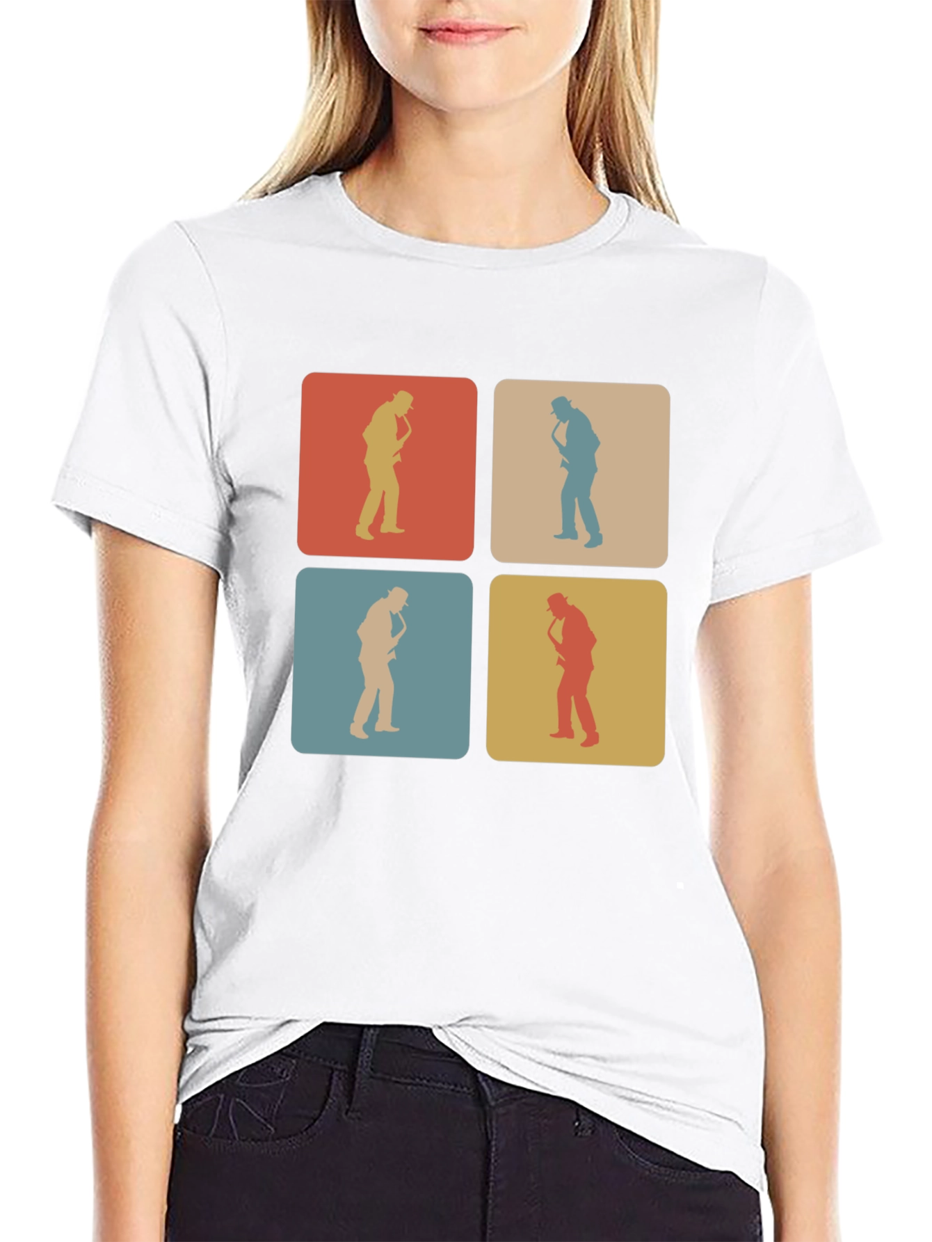 Retro Saxophone Player T-Shirt