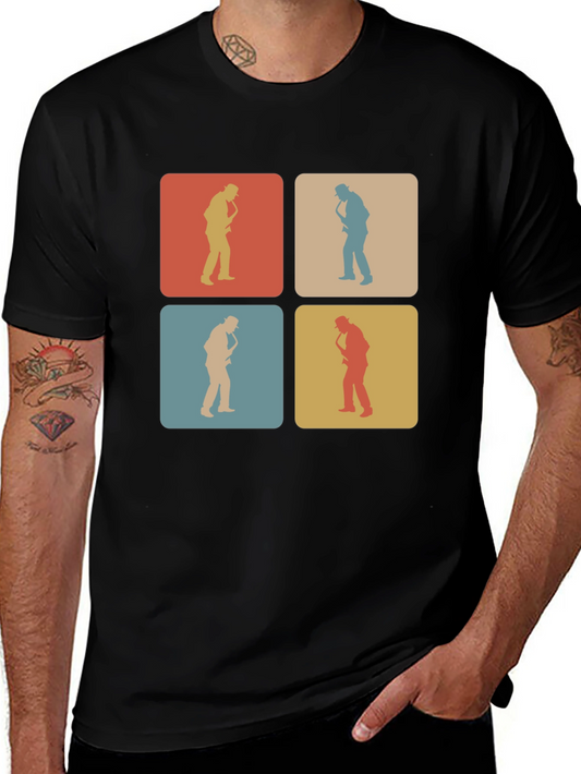 Retro Saxophone Player T-Shirt