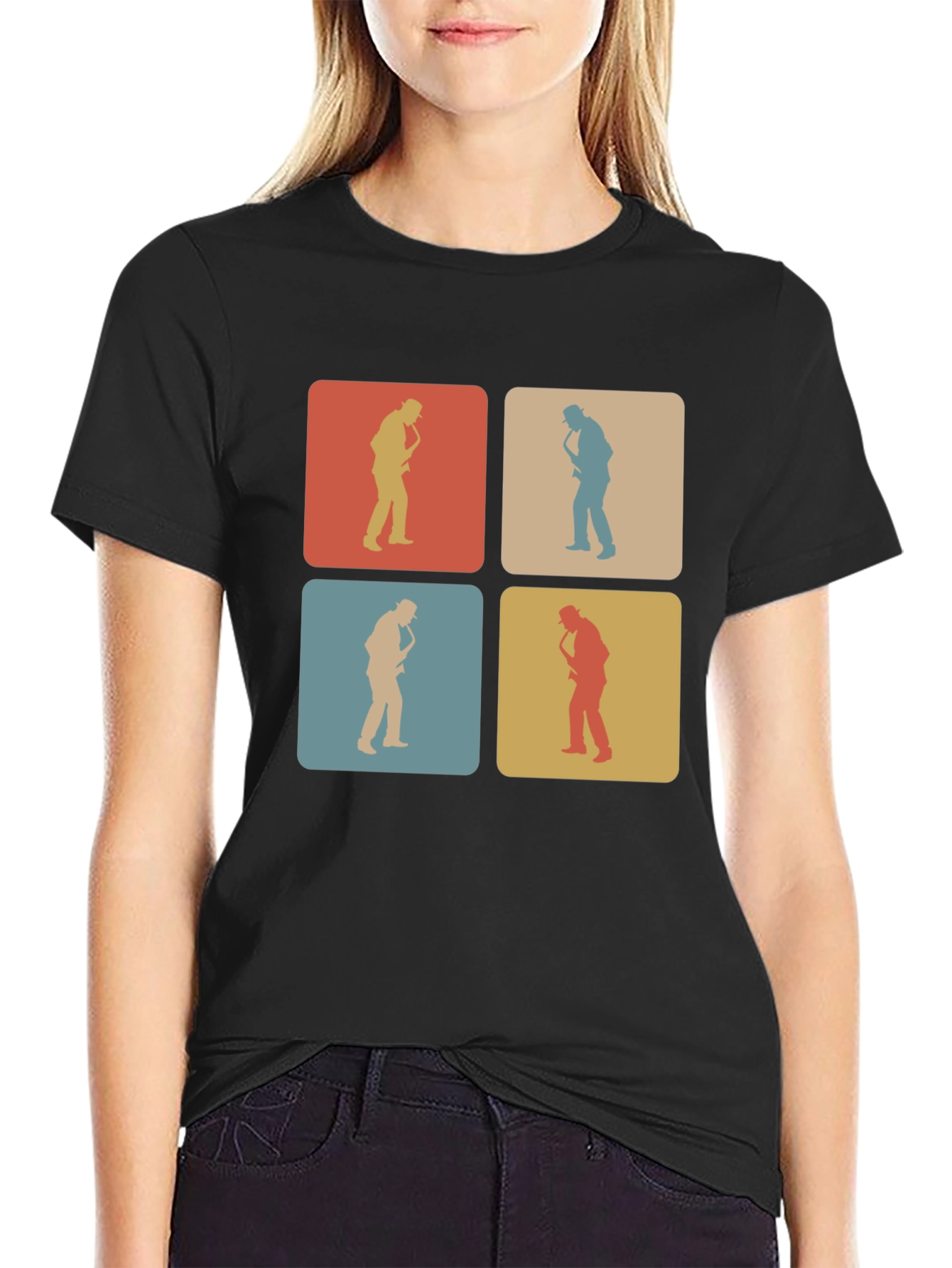 Retro Saxophone Player T-Shirt