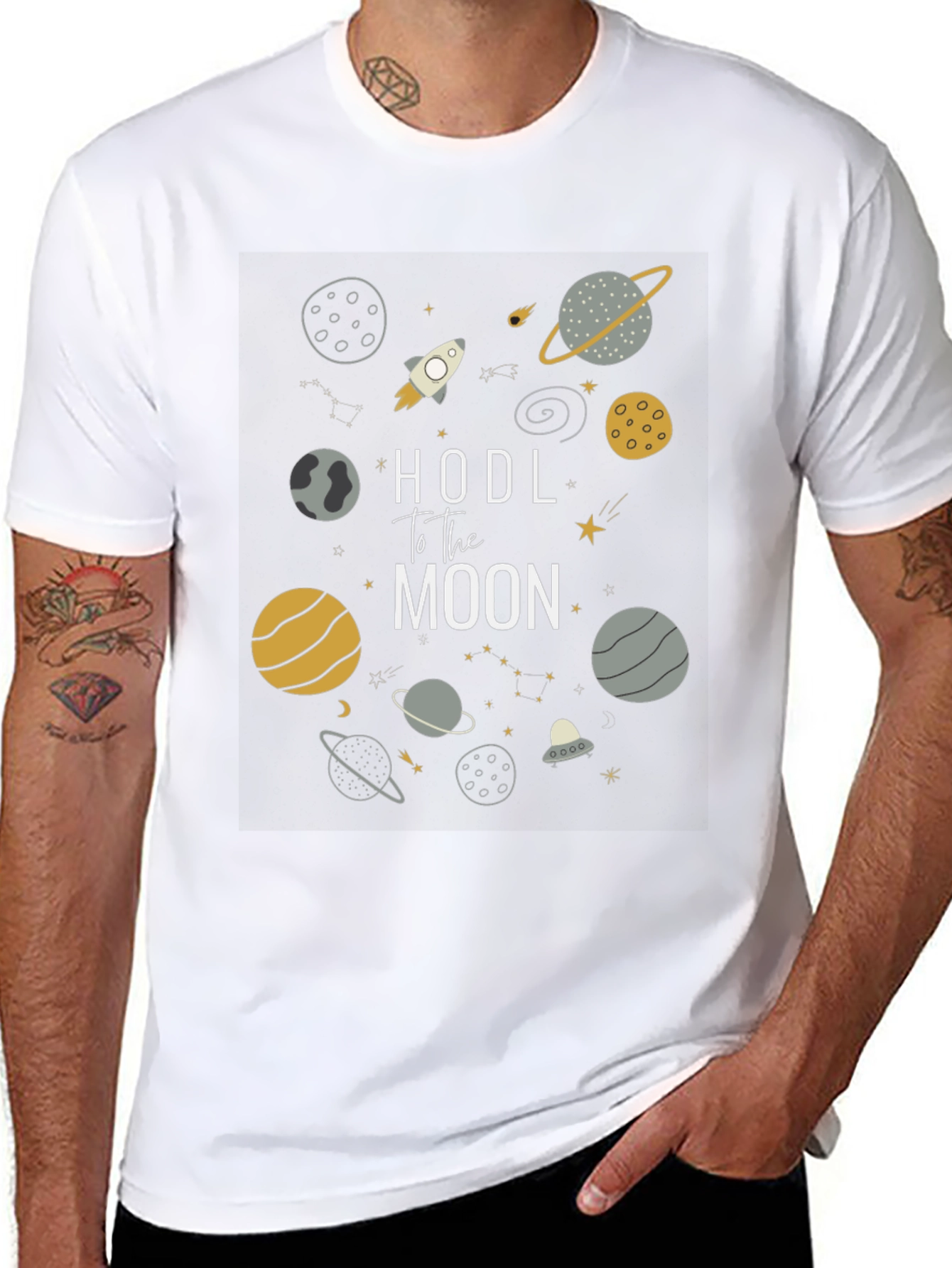 HODL to the Moon Graphic Tee