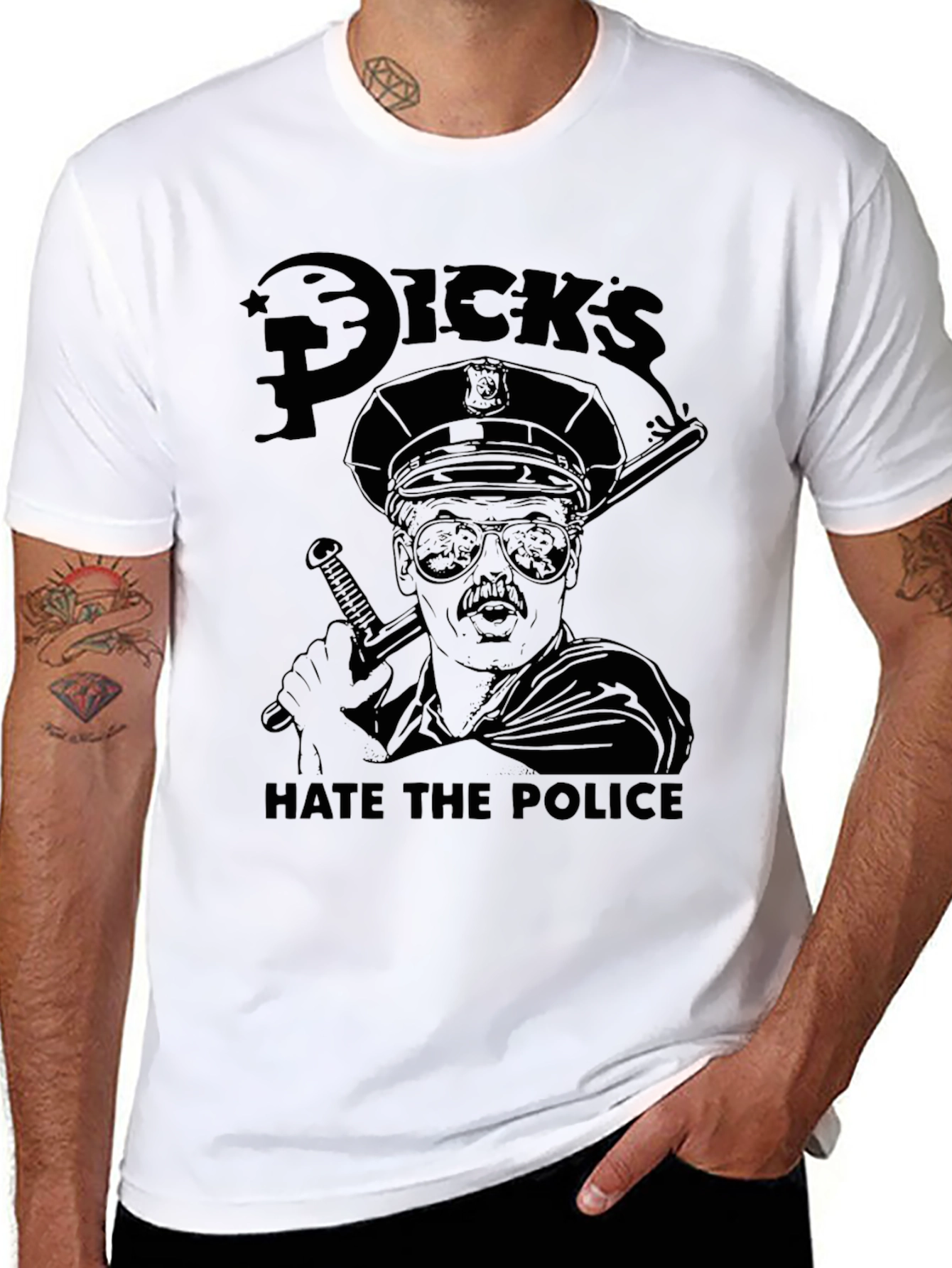 Hate the Police Graphic T-Shirt