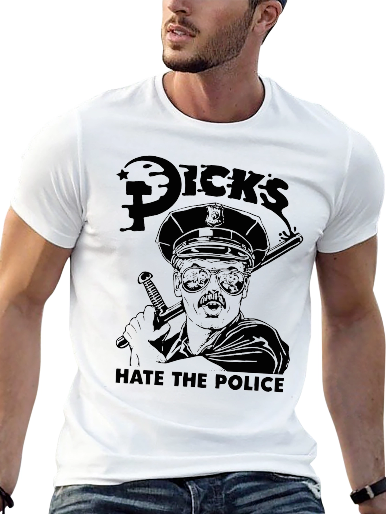 Hate the Police Graphic T-Shirt