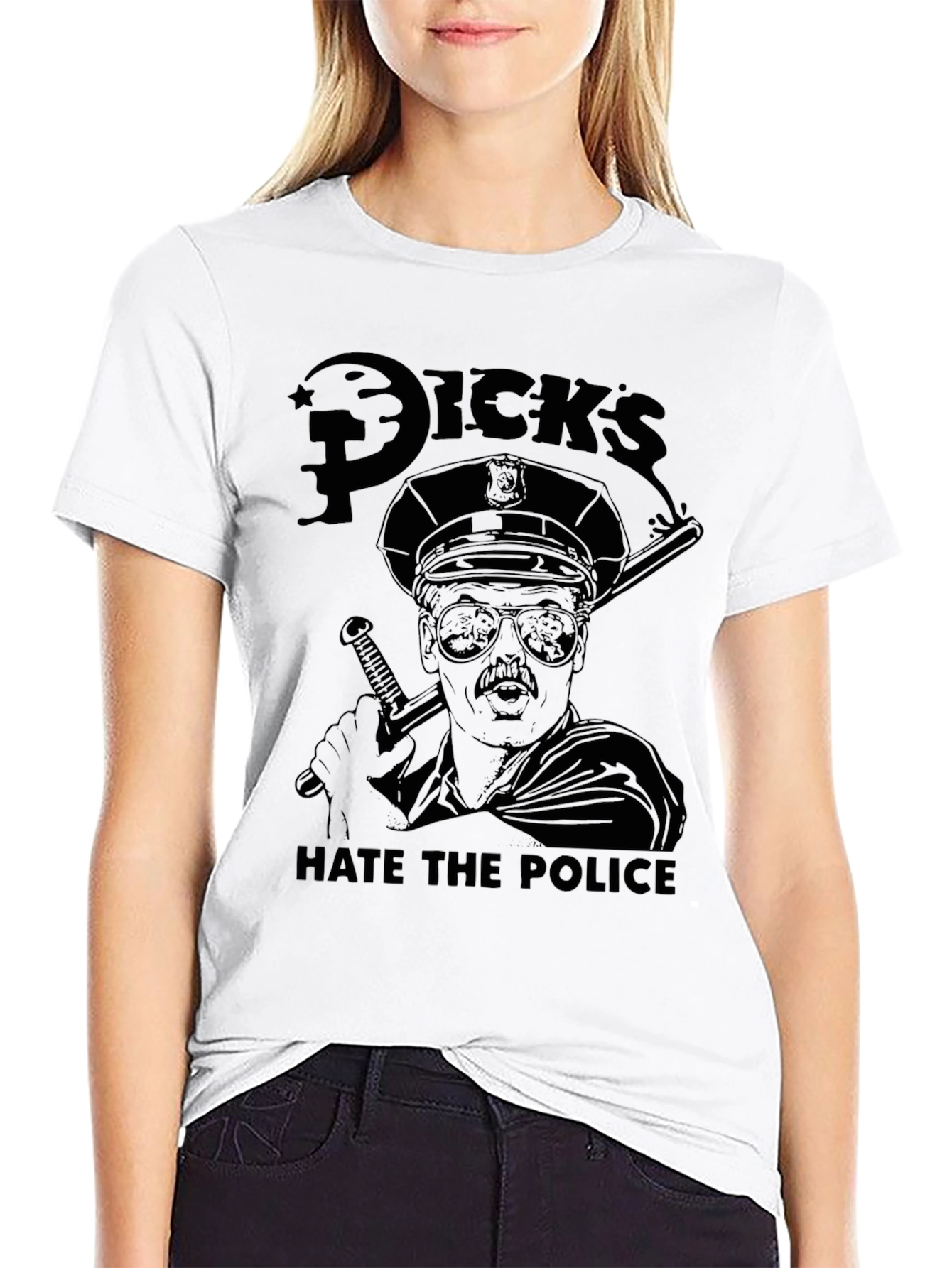 Hate the Police Graphic T-Shirt