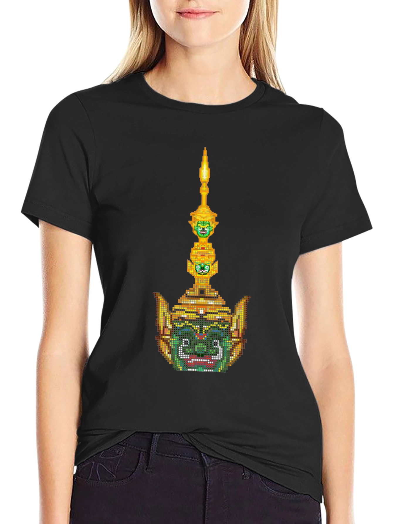 Thai Demon Mask Graphic T-Shirt