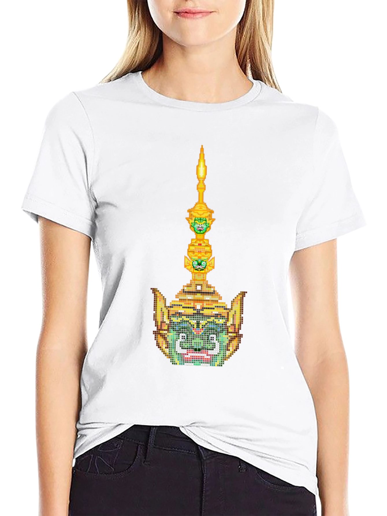 Thai Demon Mask Graphic T-Shirt