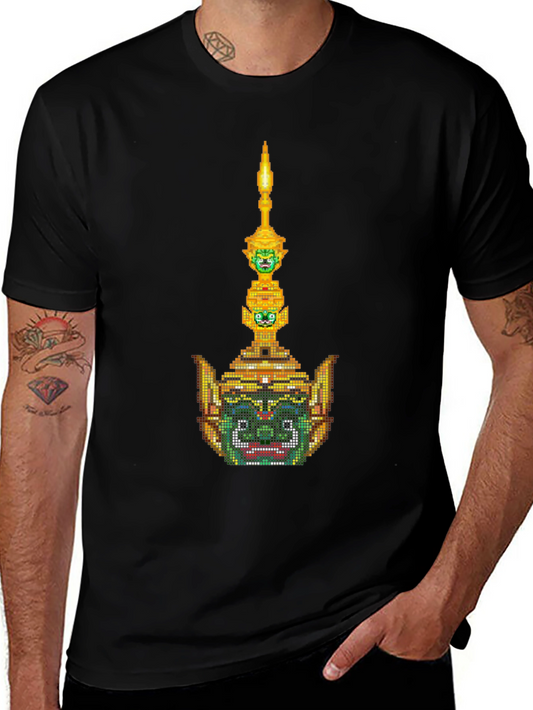 Thai Demon Mask Graphic T-Shirt