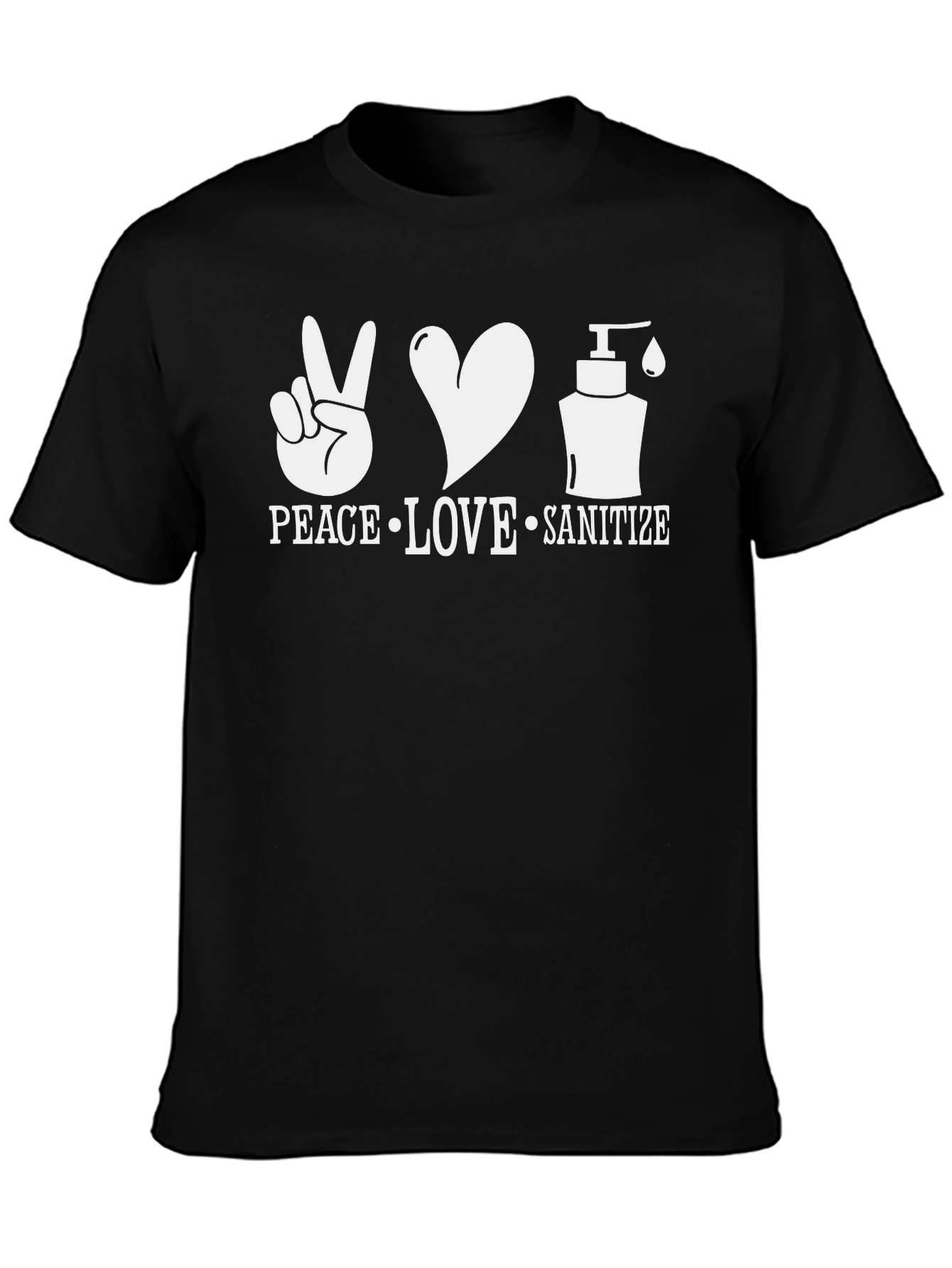 Peace Love Sanitize Graphic T-Shirt