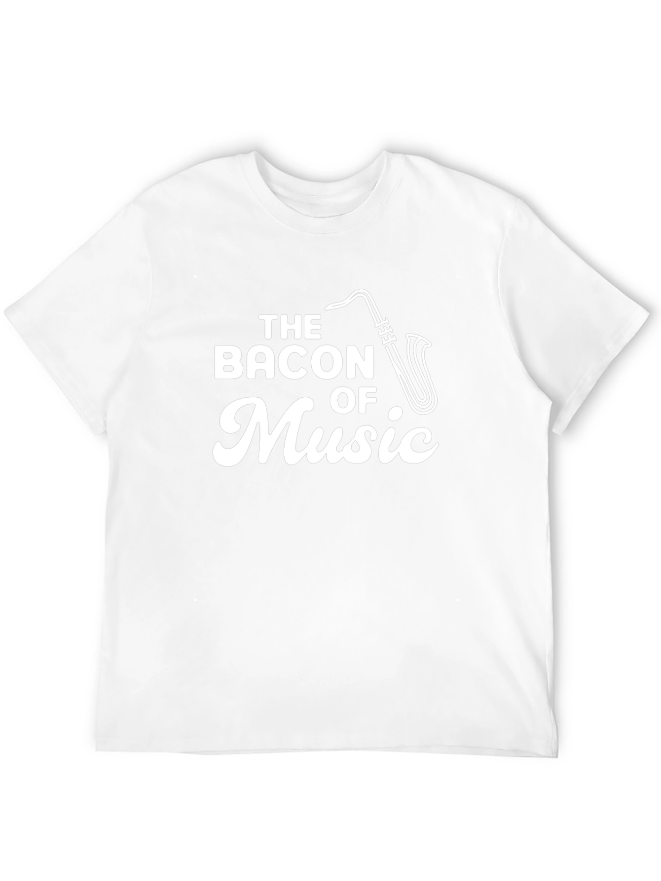 Bacon of Music Saxophone Graphic T-Shirt
