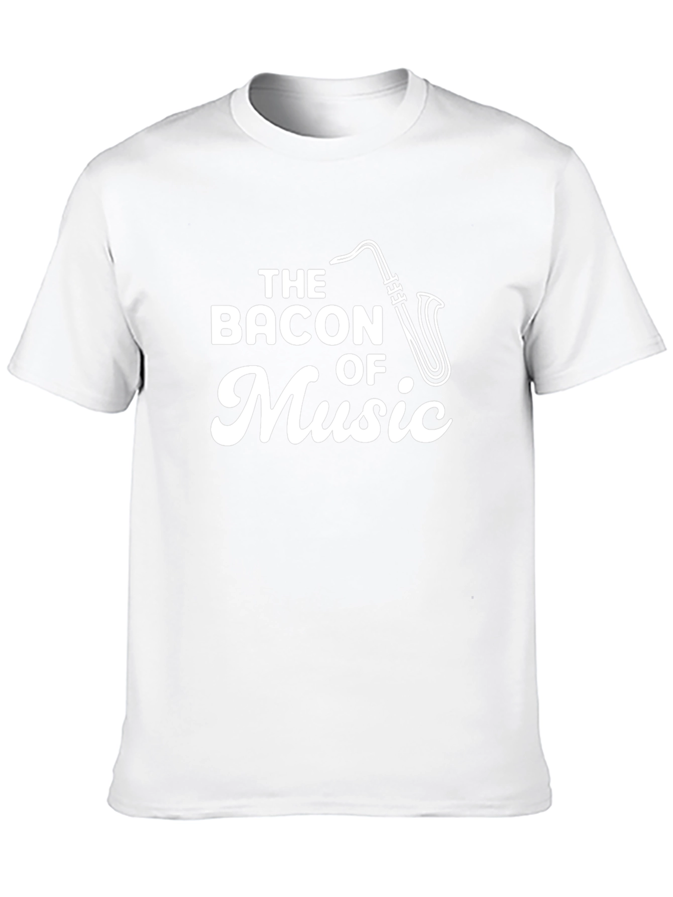 Bacon of Music Saxophone Graphic T-Shirt