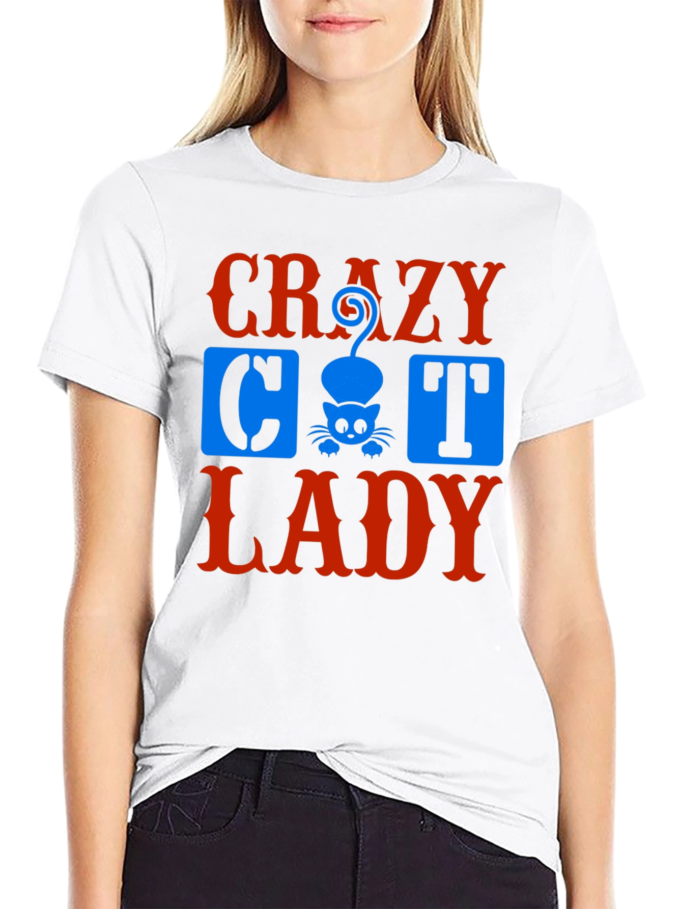 Crazy Cat Lady Graphic Tee - Unisex Black T-Shirt