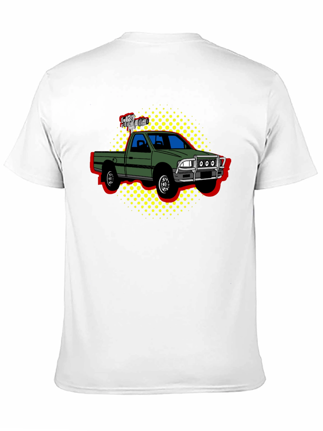 Truck Pop Art Graphic Tee - Black