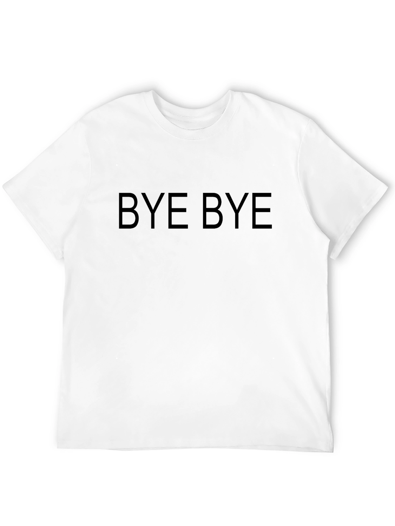Bye Bye Graphic Tee - Classic Black Cotton T-Shirt