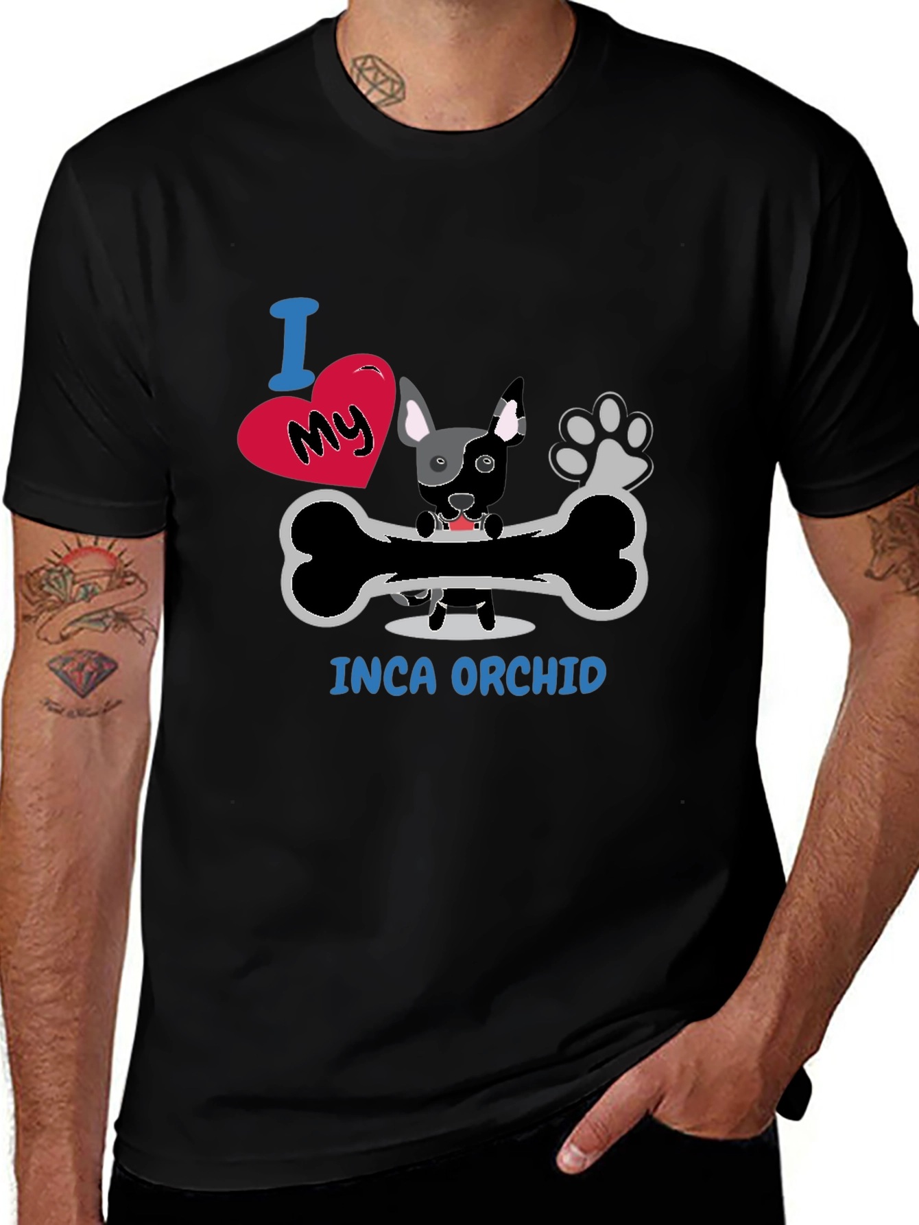 Inca Orchid Dog Lover T-Shirt - Unisex