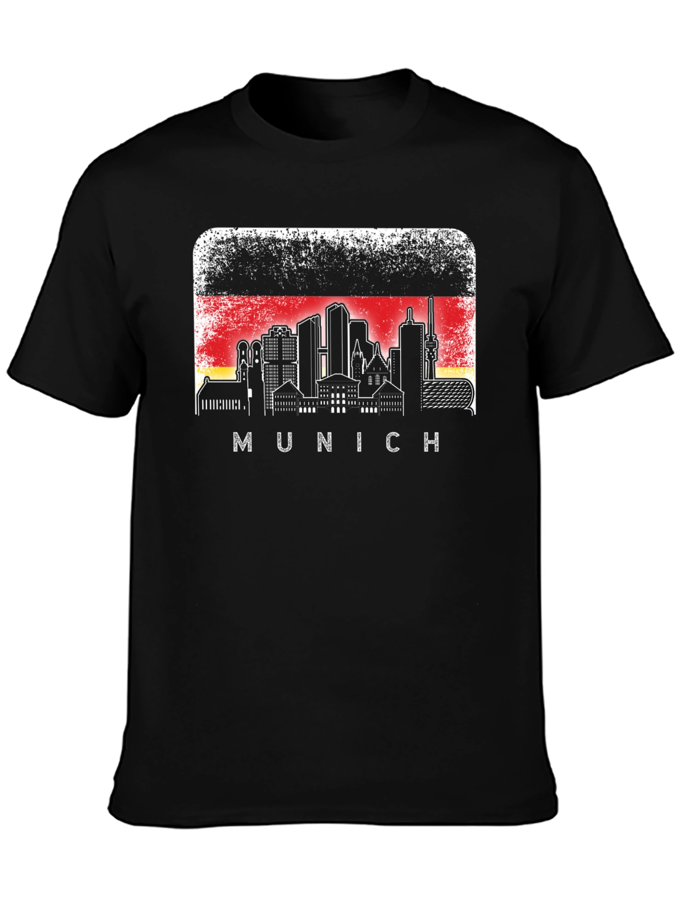 Munich Skyline T-Shirt Germany Flag Graphic Tee