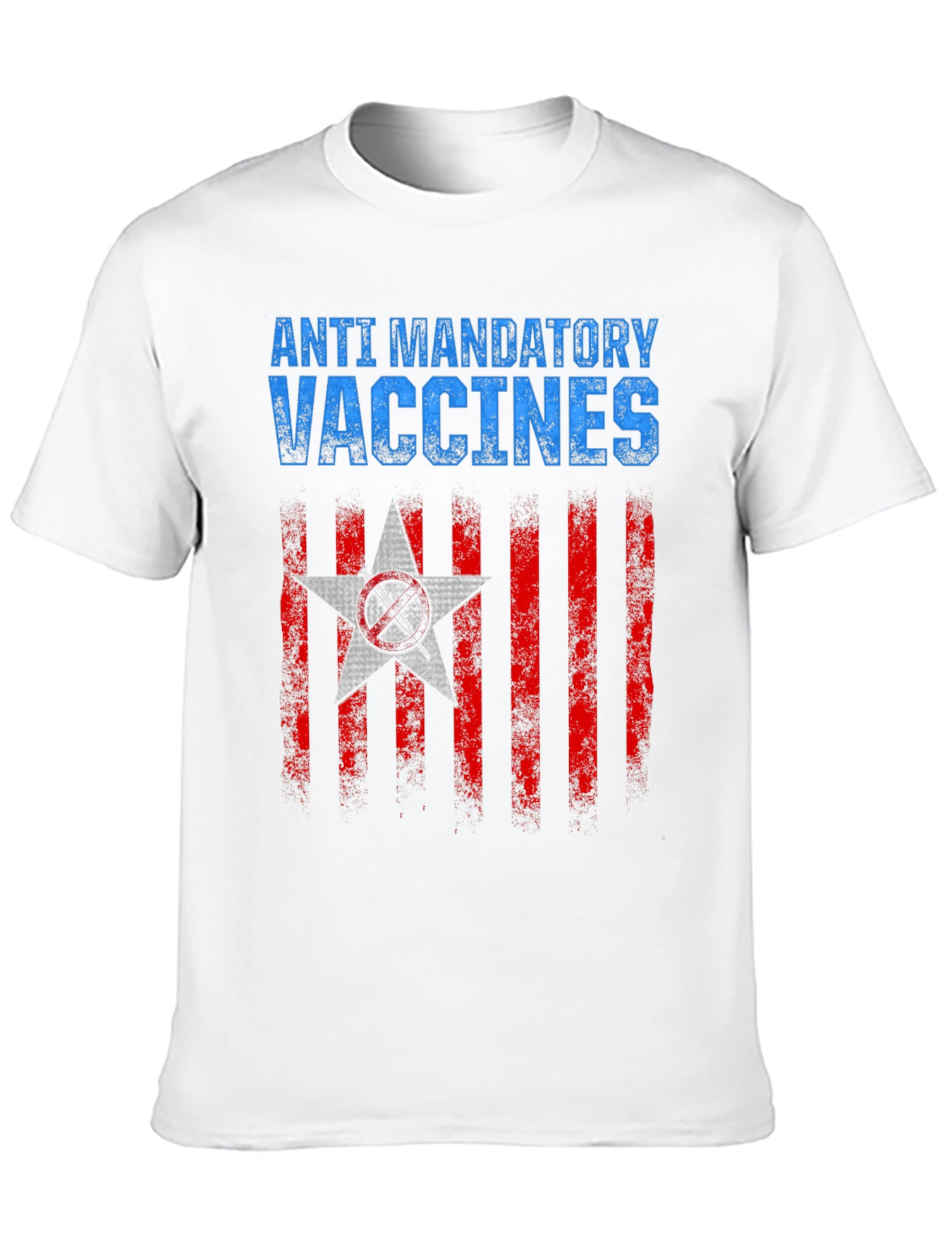 Anti Mandatory Vaccines T-Shirt Black Cotton