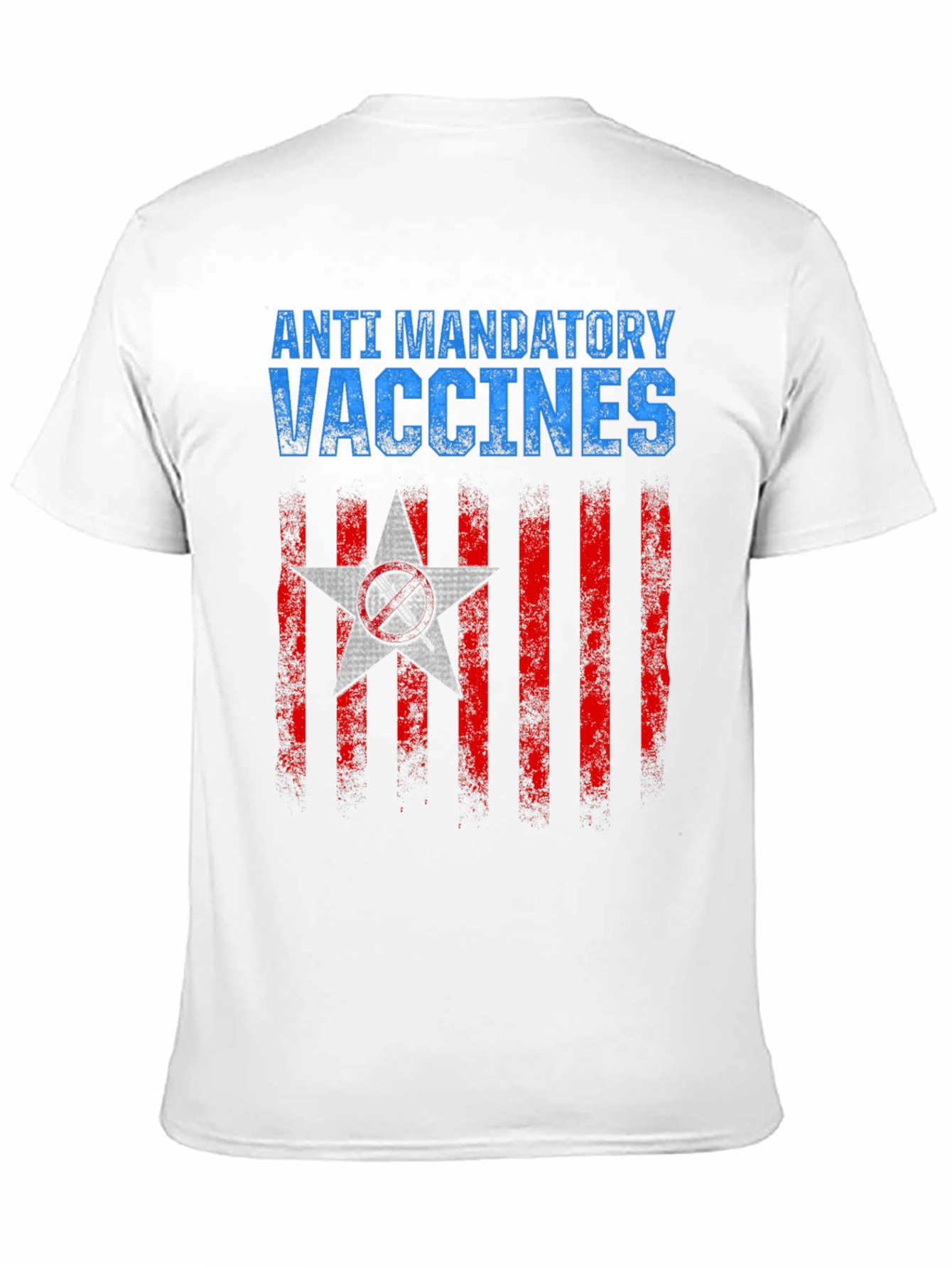Anti Mandatory Vaccines T-Shirt Black Cotton