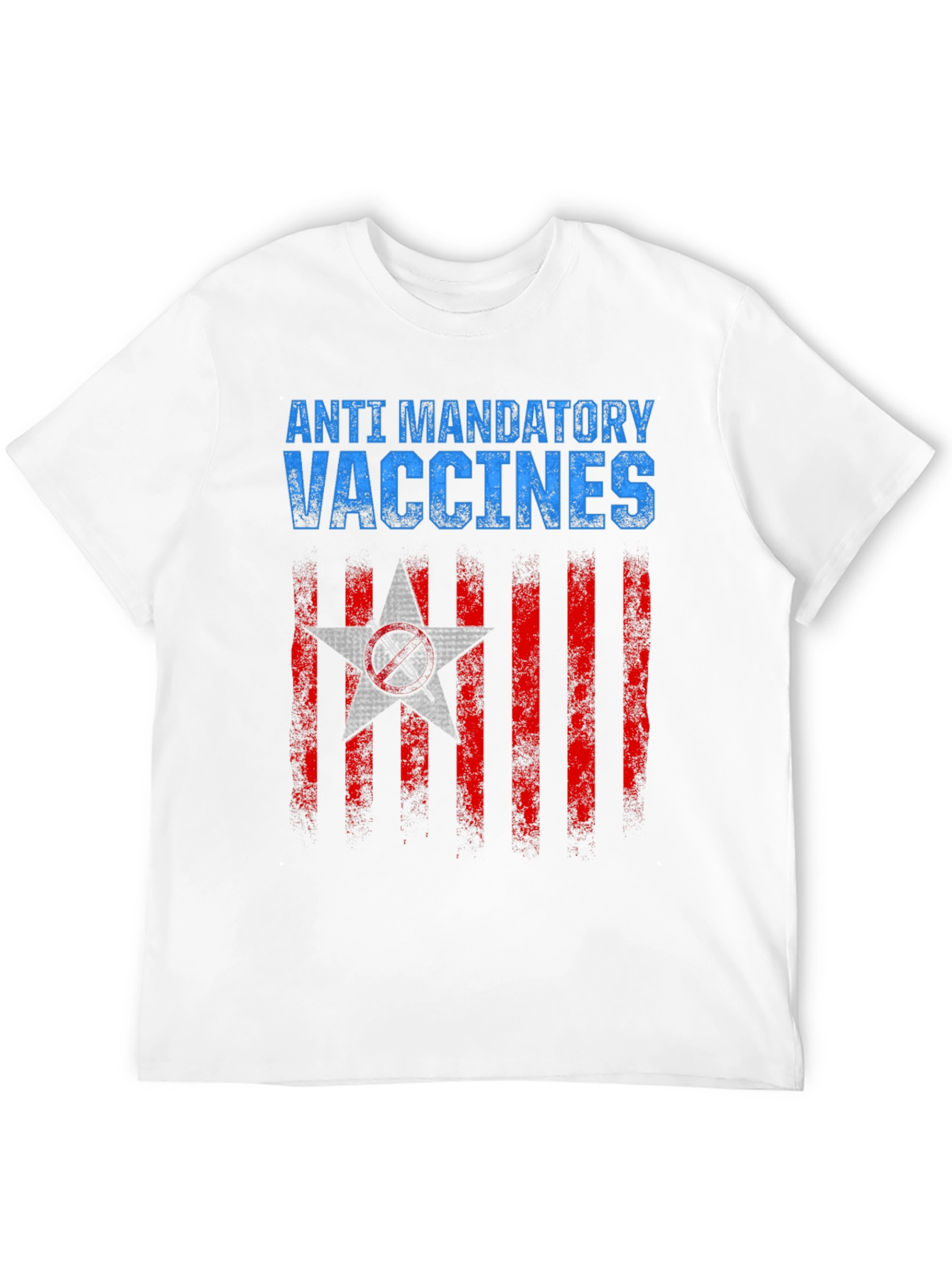 Anti Mandatory Vaccines T-Shirt Black Cotton